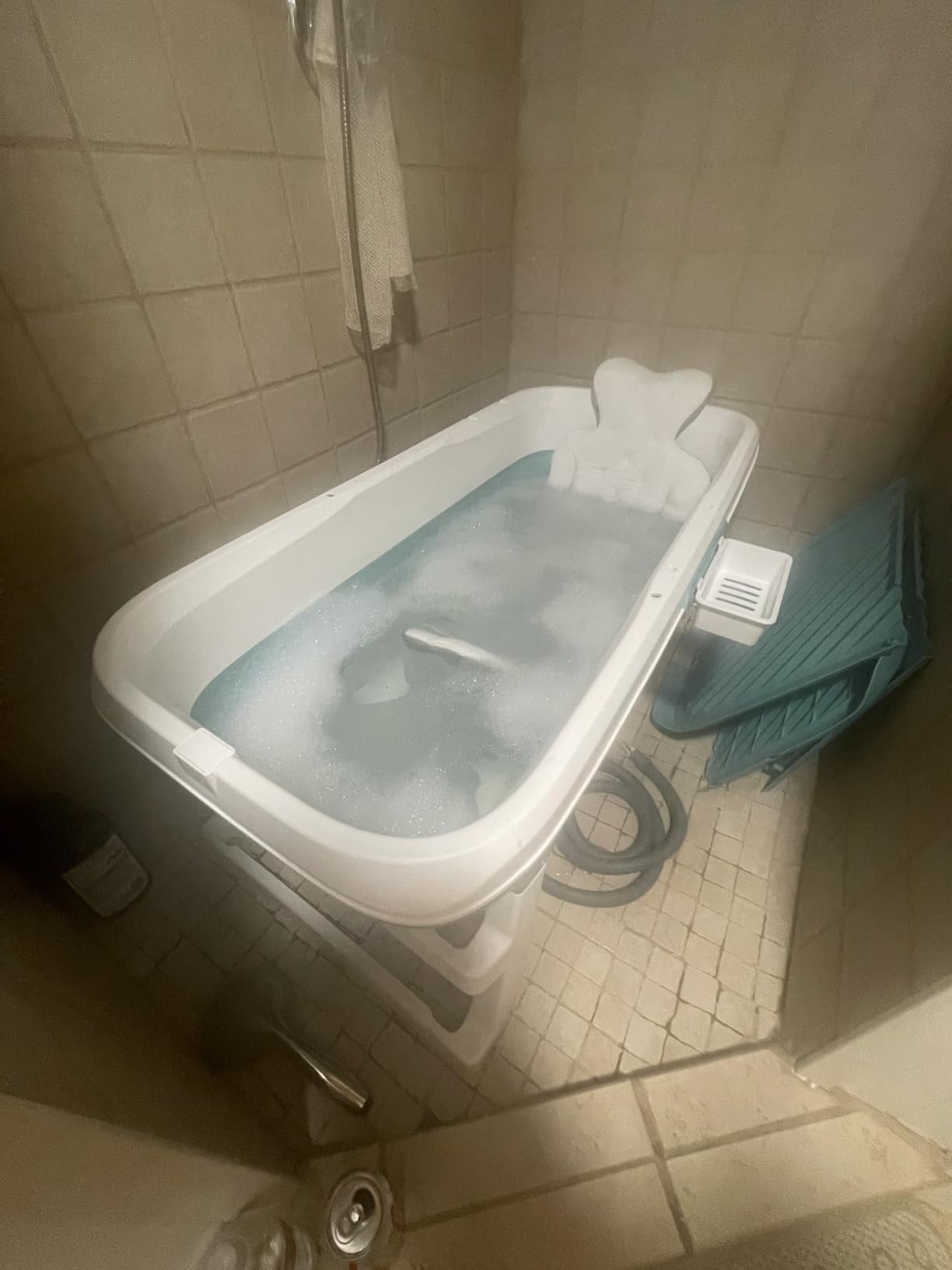 Foldable Adult Bathtub Portable Soaking Bath Tub customer photo 2