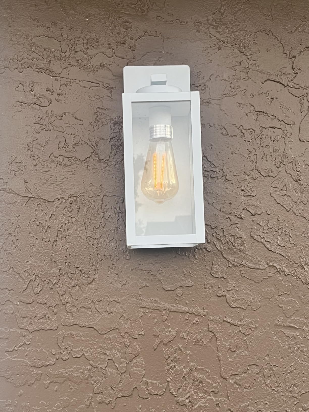 BesLowe Outdoor Wall Light Fixtures, Modern Black Exterior Wall Lanterns | Waterproof Metal Construction, Rust-resistant, Quick & Easy Installation, Clear Glass Shades & Standard E26 Socket customer photo 2