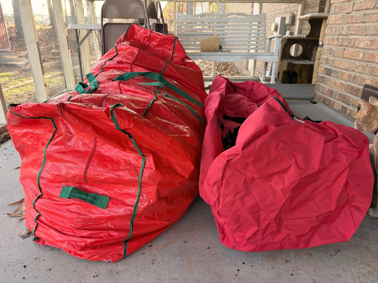 Handy Laundry Christmas Tree Storage Bag with Wheels - 600D Oxford, 9 Ft customer photo 2