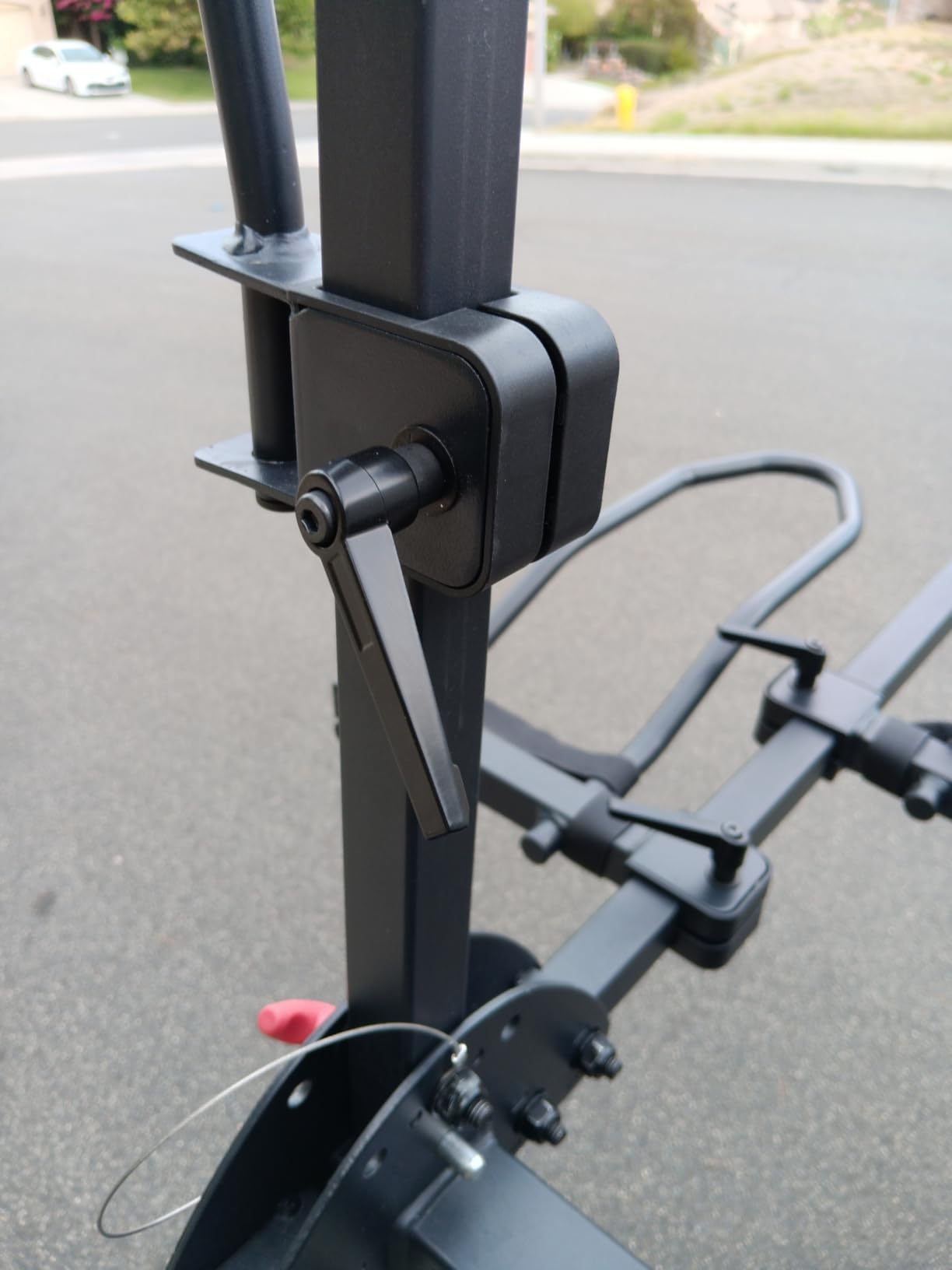 WEIZE Hitch Bike Rack, Wobble Free Smart Tilting Folding Bicycle Car Racks for Standard, Fat Tire and Electric Bike, 2-Bike 160 lbs Capacity, 2-inch Receiver customer photo 1