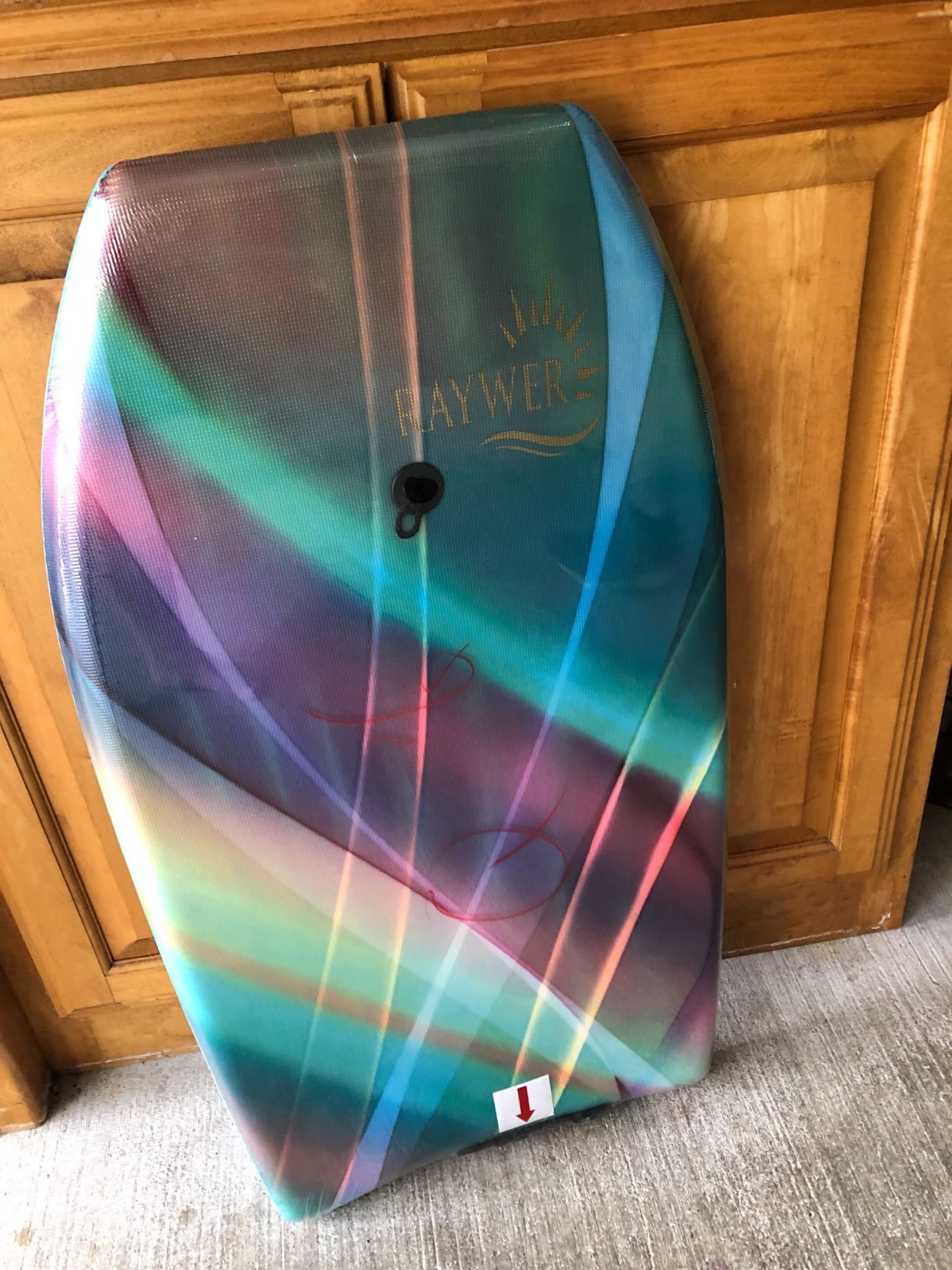 Body Board Lightweight with EPS Core, HDPE Slick Bottom, Leash & Adjustable Wrist Rope, Great Surfing for Kids and Adults customer photo 1