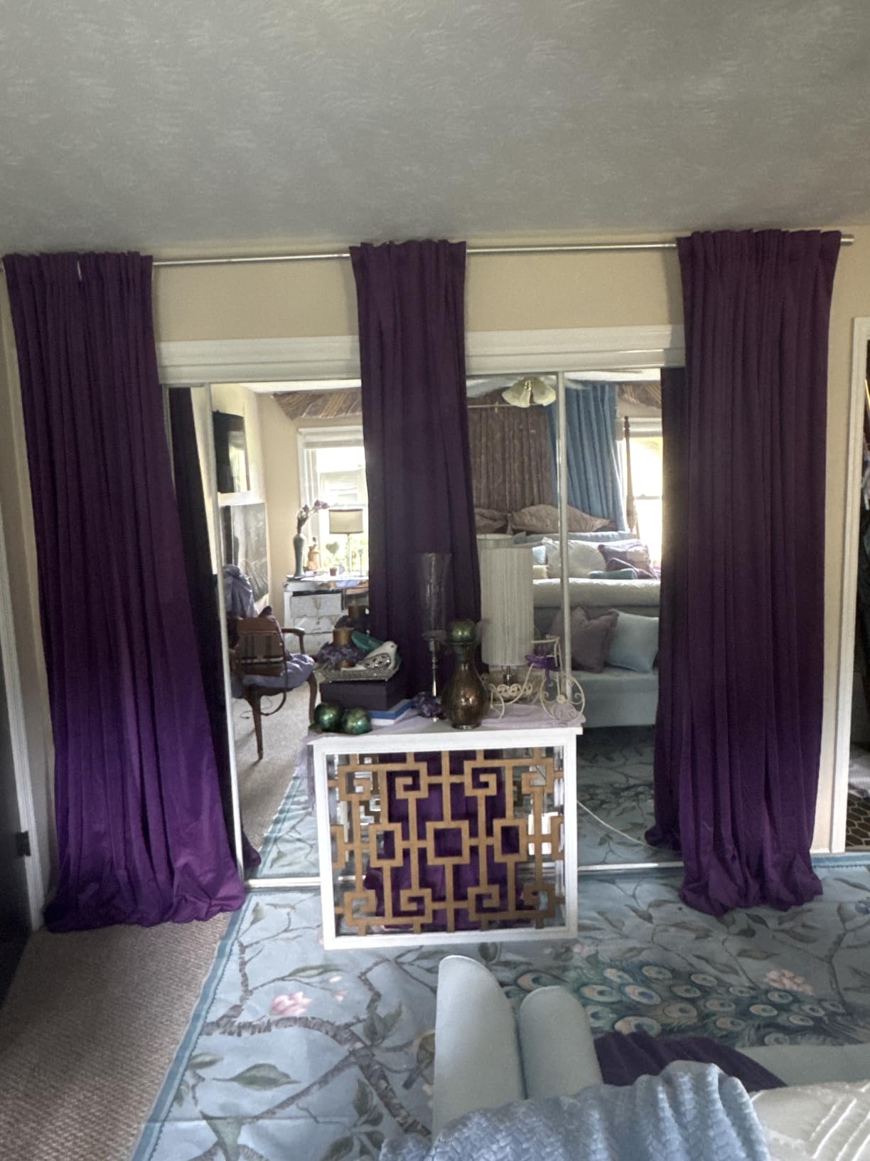StangH Gold Brown Velvet Curtains for Living Room Boho, W52 x L84, 2 Panels customer photo 2
