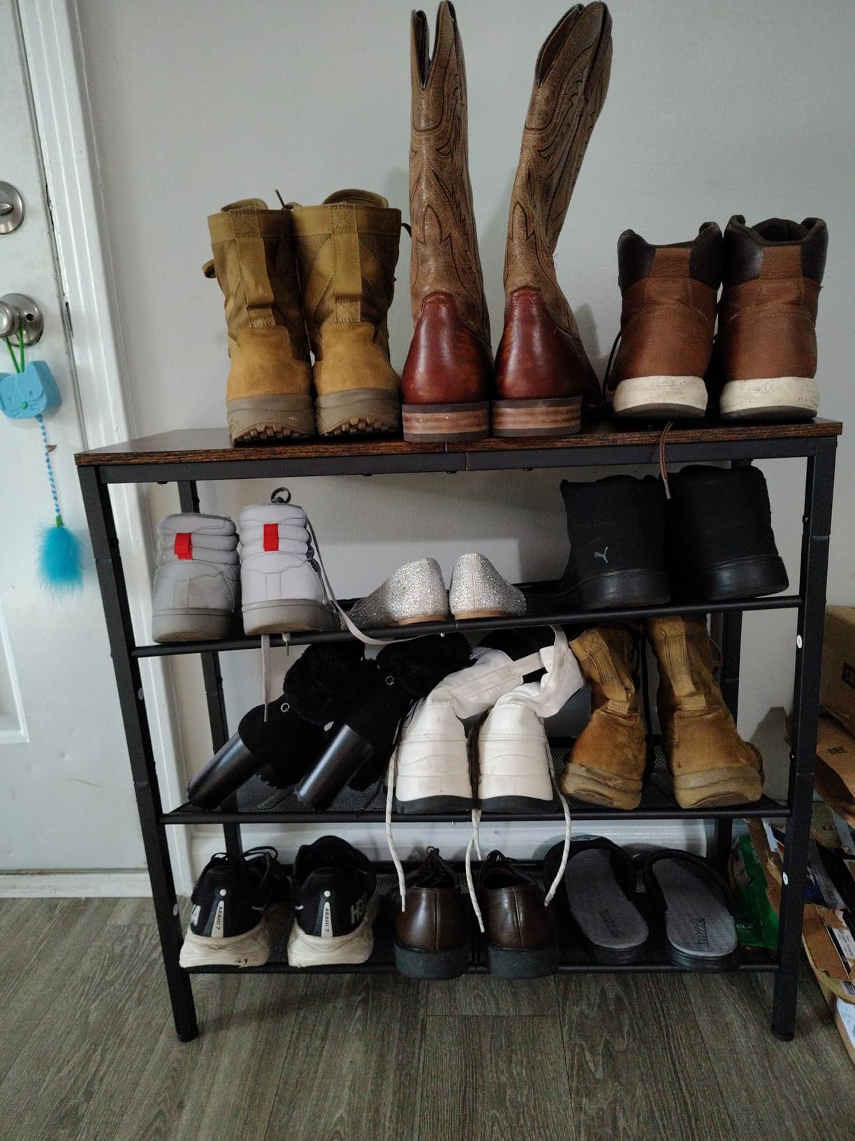 VASAGLE 5-Tier Shoe Rack, Adjustable, Freestanding customer photo 2