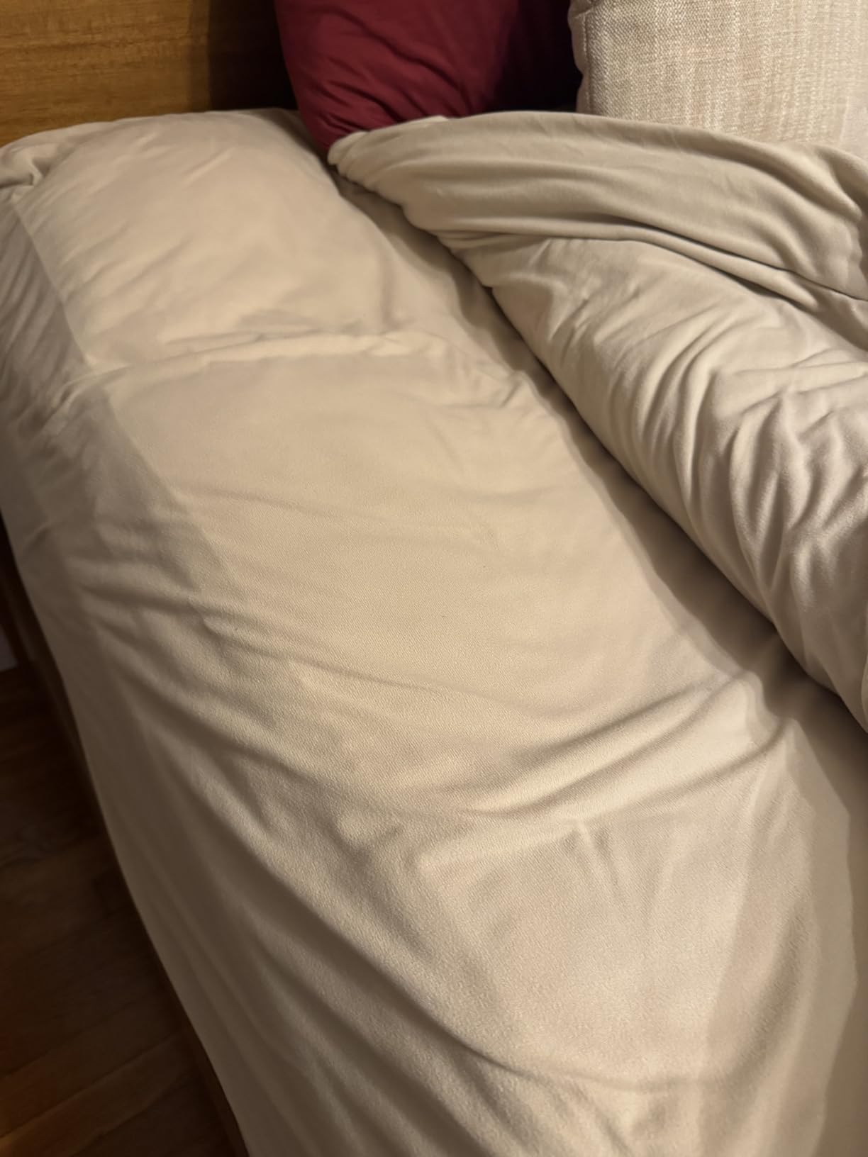 Flannel Sheets Warm and Cozy Deep Pocket Breathable All Season Bedding Set with Fitted, Flat and Pillowcases, Queen, Gray customer photo 1