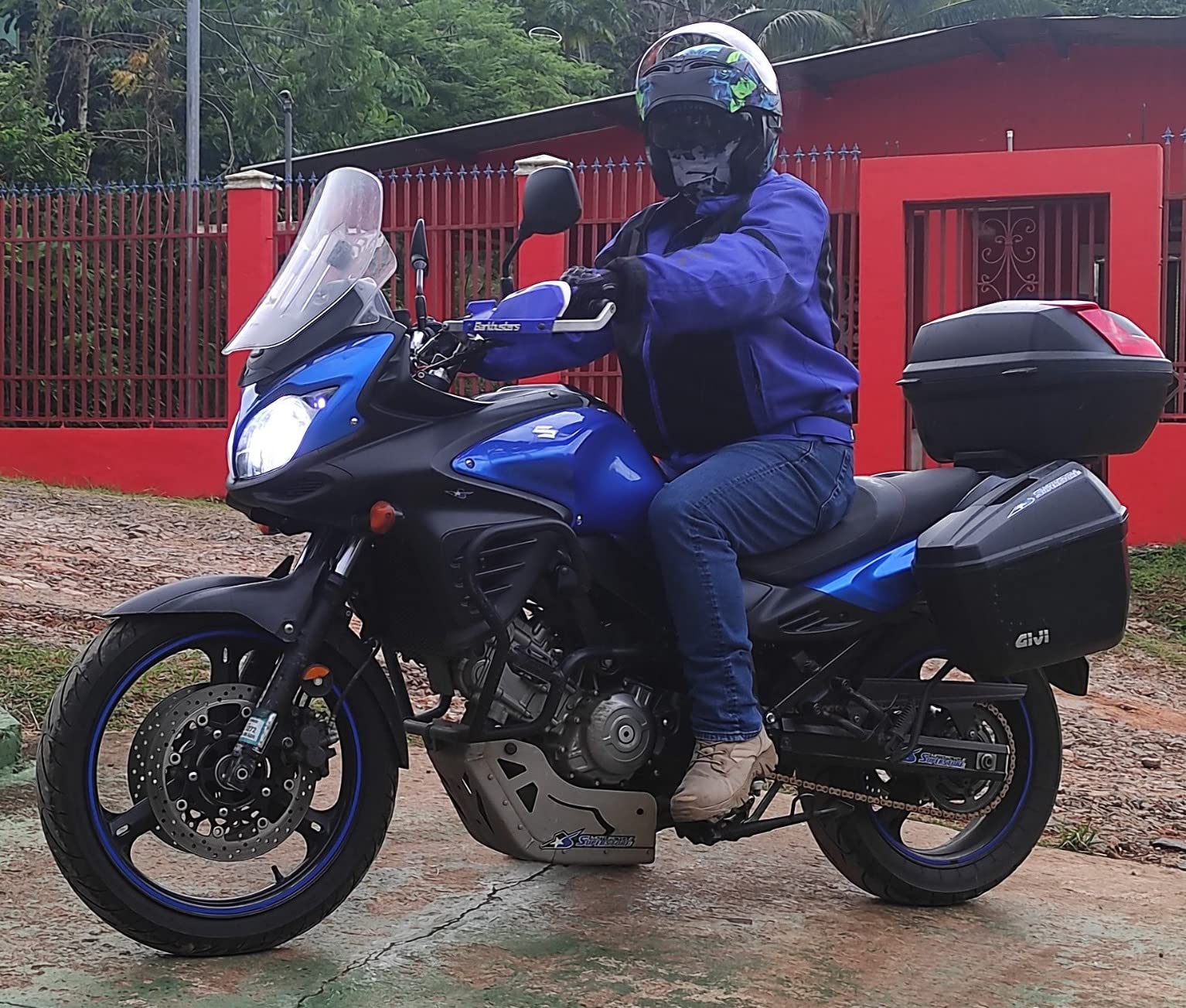KYPARA Motorcycle Dual Visor Flip up Modular Full Face Helmet with DOT Certification of Impressionism customer photo 1