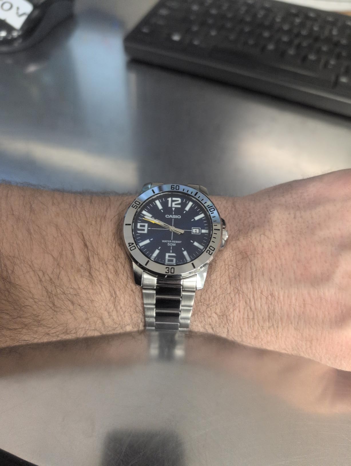 Casio Men's Diver Style Stainless Steel Watch customer photo 1