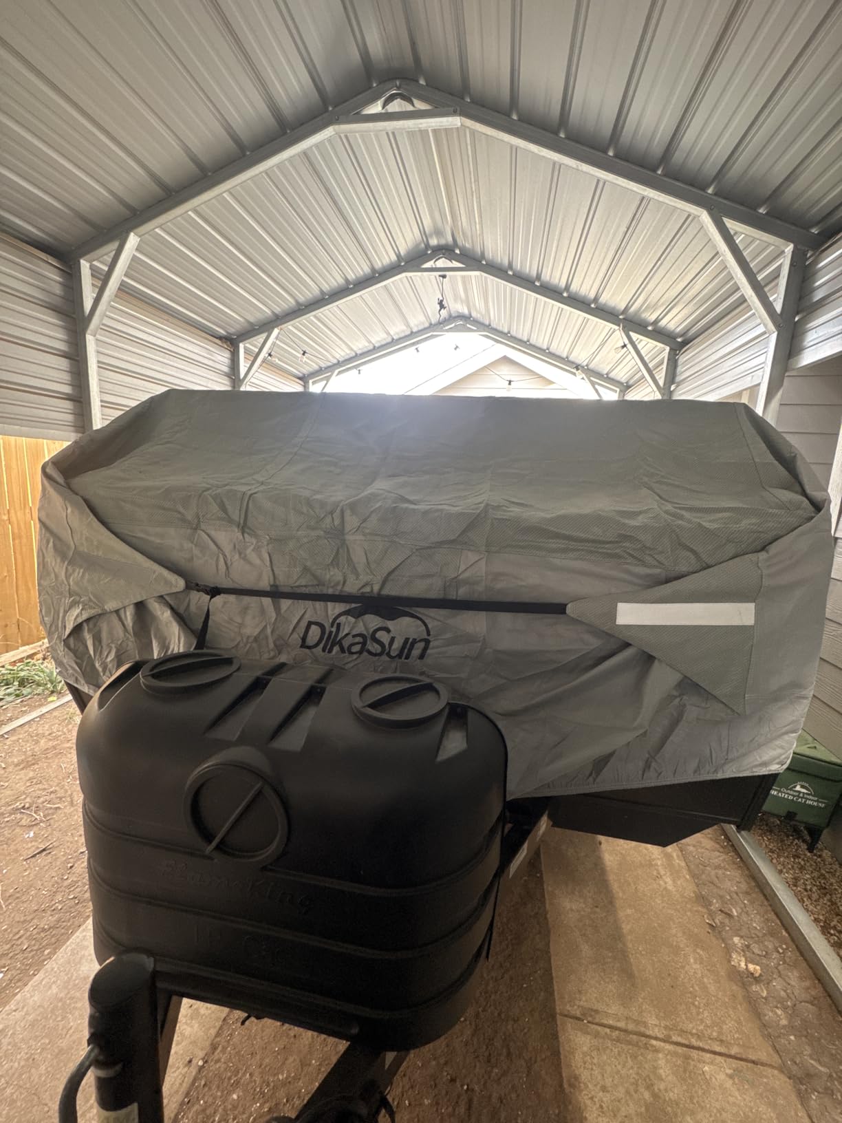 Pop Up Camper Cover 14'-16', Upgraded 9-Layers Top Waterproof Pop-up Tent Trailer Cover Anti-UV Folding Camper RV Cover for Motor Home Winter Snow Protection customer photo 2