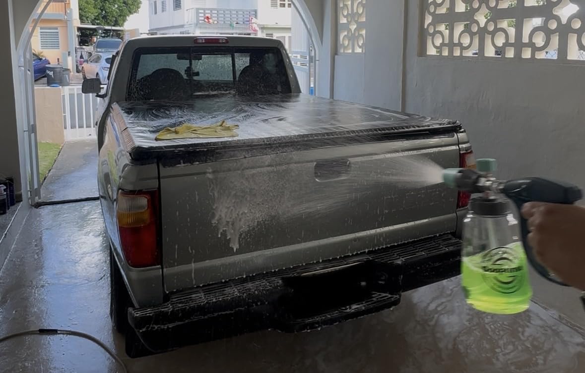 Sooprinse Foam Cannon, Adjustable Snow Foam Lance Transparent Body, Professional Car Foam Blaster with 1/4 Inch Quick Connector, 4000 PSI, 1L customer photo 2
