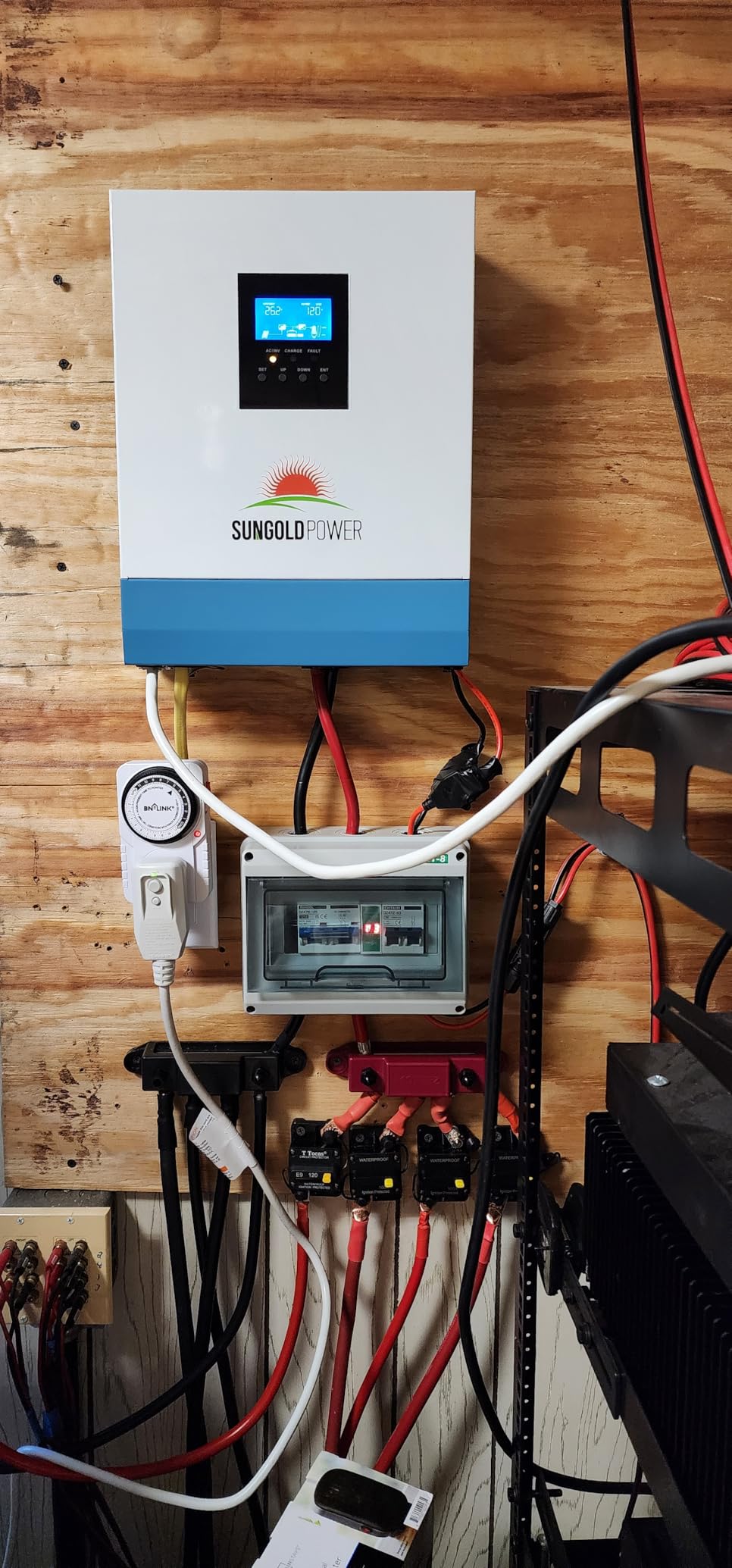 3000W DC 24V Pure Sine Wave Inverter with 80A MPPT Solar Charger (MPPT Voltage Range 120V-400Vdc), 40A AC Battery Charger, Solar Inverter Charger Manufactured by SunGoldPowerCo.,Ltd (Upgraded) customer photo 1