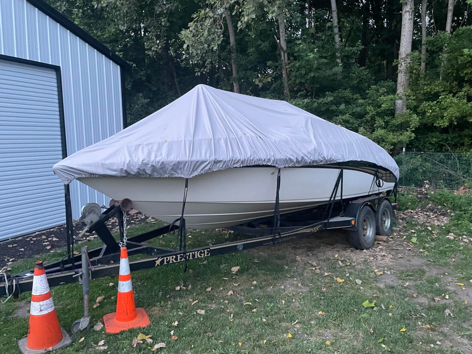 Waterproof 20-22FT Boat Cover, 1200D Heavy Duty Trailerable Cover | Marine Grade Oxford Fabric, UV & Tear Resistant, Double Stitching, Elastic Hem, Fits V-Hull/Ski Boat/Bass Boat/Fishing Boat customer photo 2