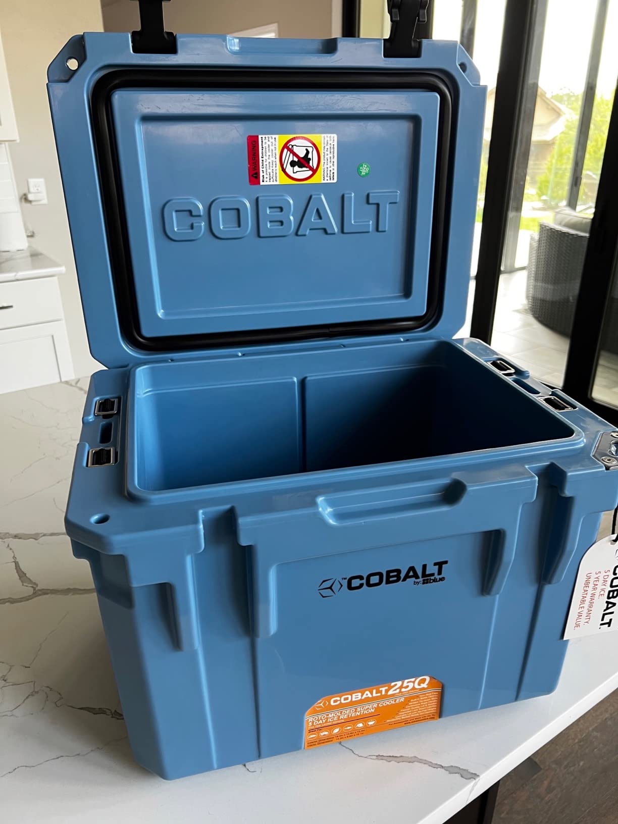 Cobalt 25 Quart Roto-Molded Super Ice Cooler | Large Ice Chest with Long Term Ice Retention | customer photo 2