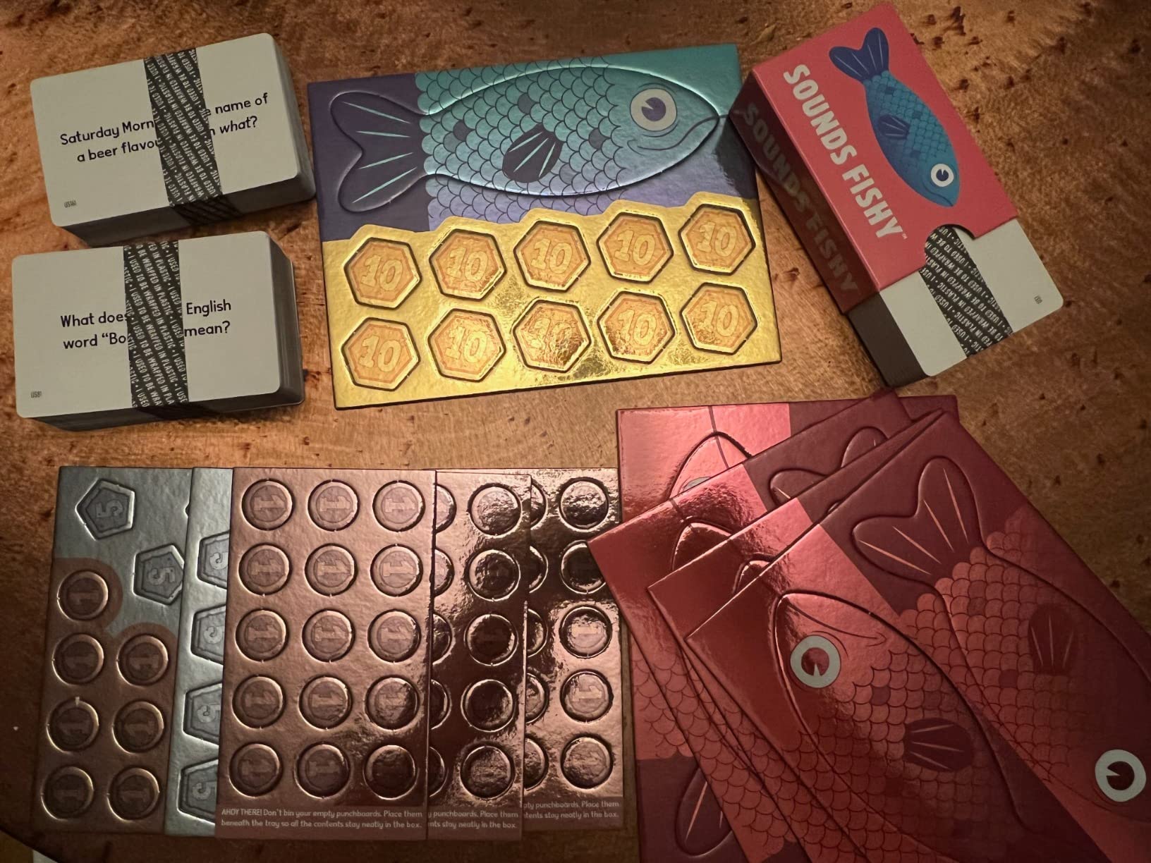Sounds Fishy: Funny Bluffing Trivia Board Game for Families, 4-10 Players customer photo 1
