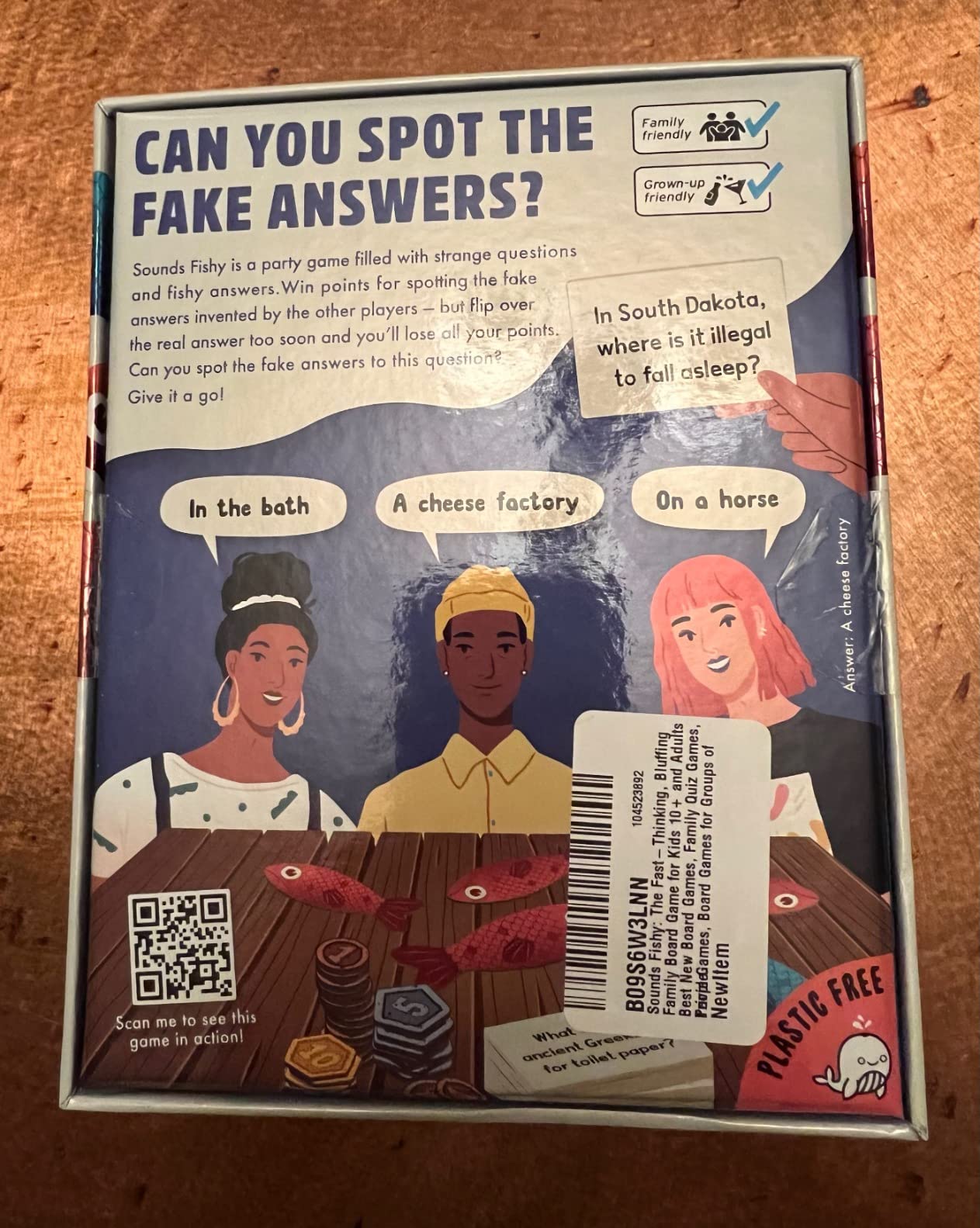 Sounds Fishy: Funny Bluffing Trivia Board Game for Families, 4-10 Players customer photo 2