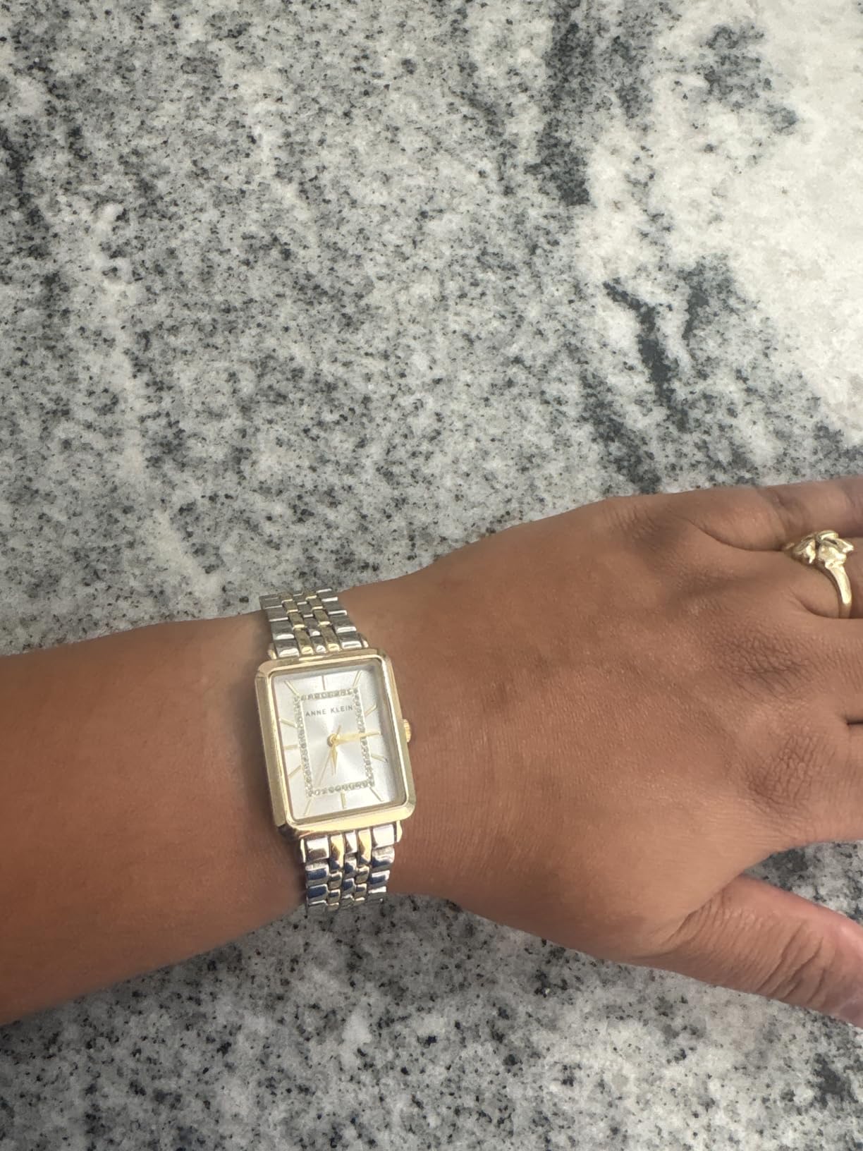 Anne Klein Women's Glitter Accented Bracelet Watch customer photo 2