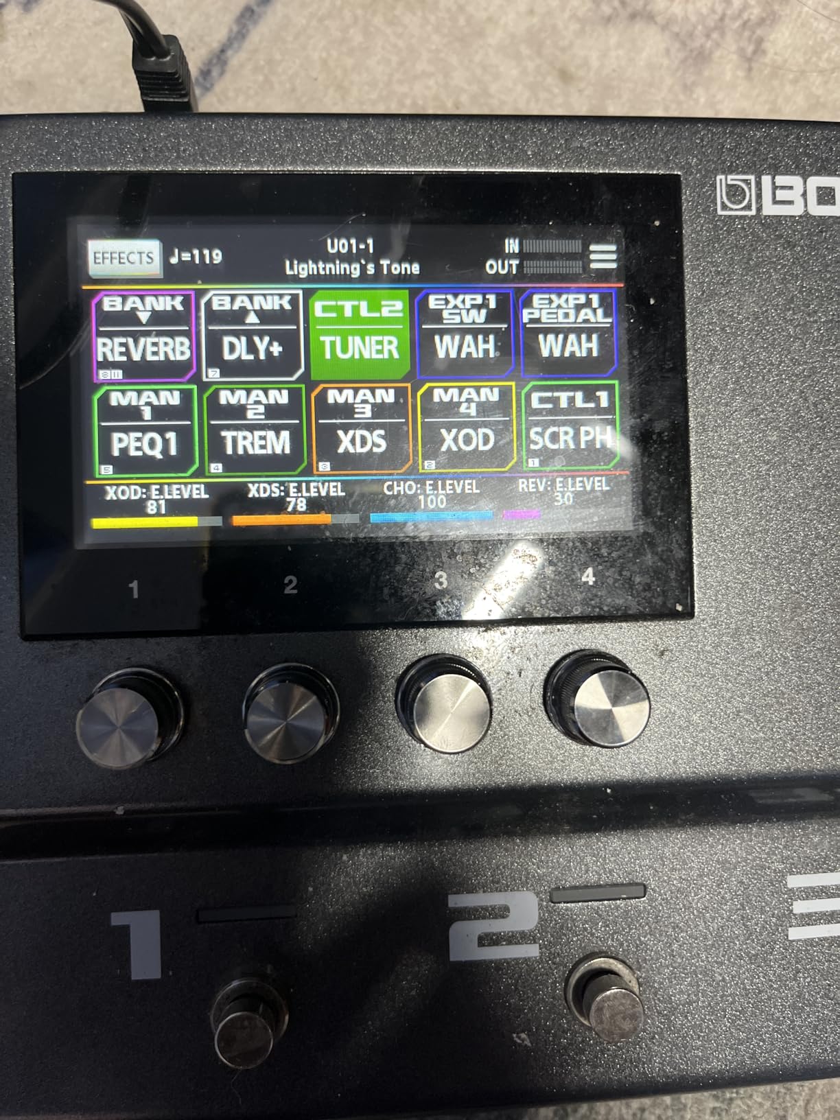BOSS GX-100 | Advanced Guitar Effects Processor | Authentic Tube Amp Tone with AIRD Technology | 32 Amp Types & 170+ BOSS Effects Derived from the Flagship GT-1000 | Authentic Tube Amp Tone with AIRD Technology, 32 Amp Types and 170+ BOSS Effects Derived from the Flagship GT-1000 customer photo 1