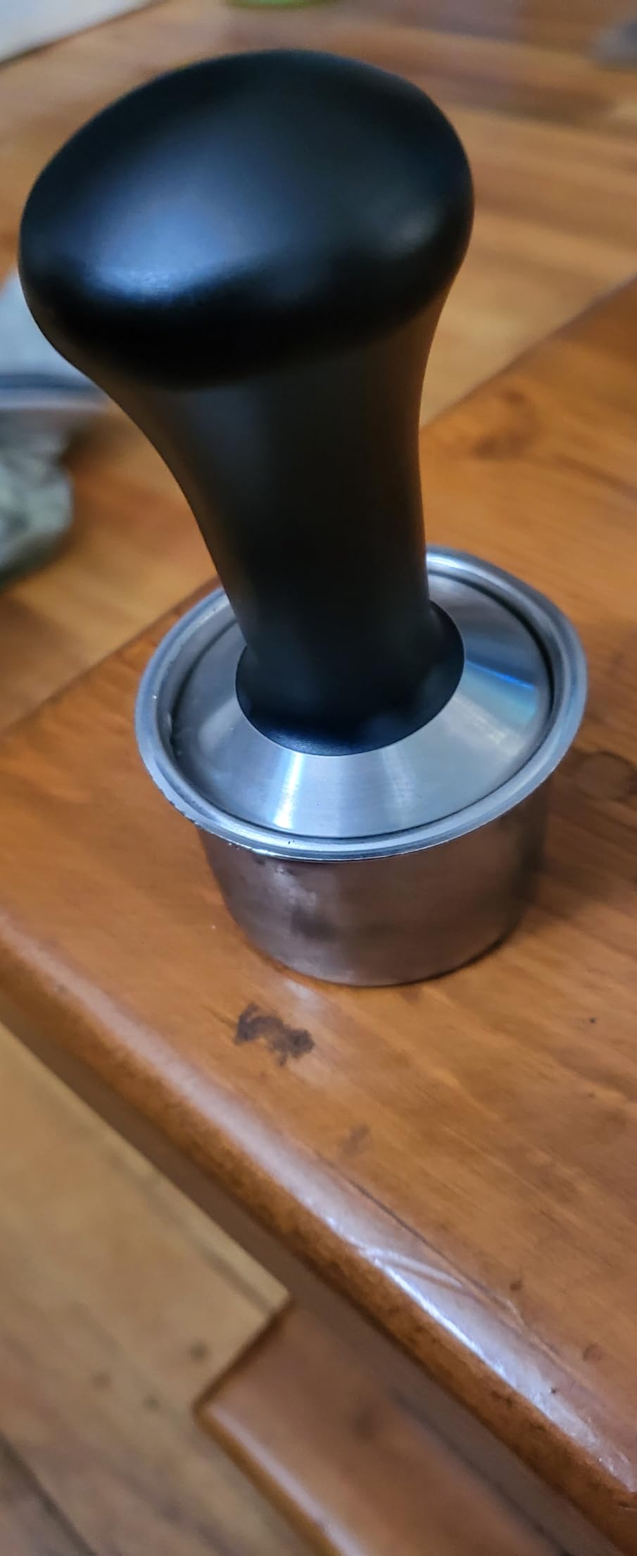 51mm Coffee Tamper Set Barista Kit for Portafilter Machine Wooden Espresso Tamper with Tamper Mat, Frothing Pitcher (350 ml/11.836 oz), Barista Towel, Latte Art Pen and Decorative Stencils customer photo 2
