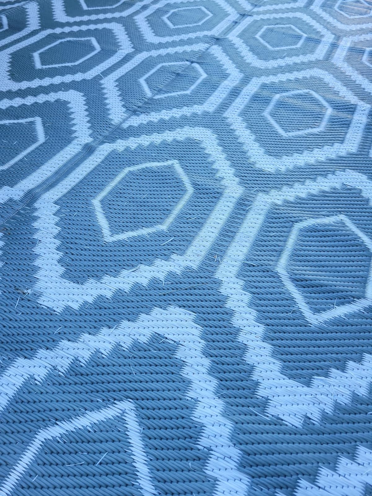 fifame 9x18 Outdoor Rug, Plastic Woven Patio Mat, Waterproof RV Camping Rug customer photo 1