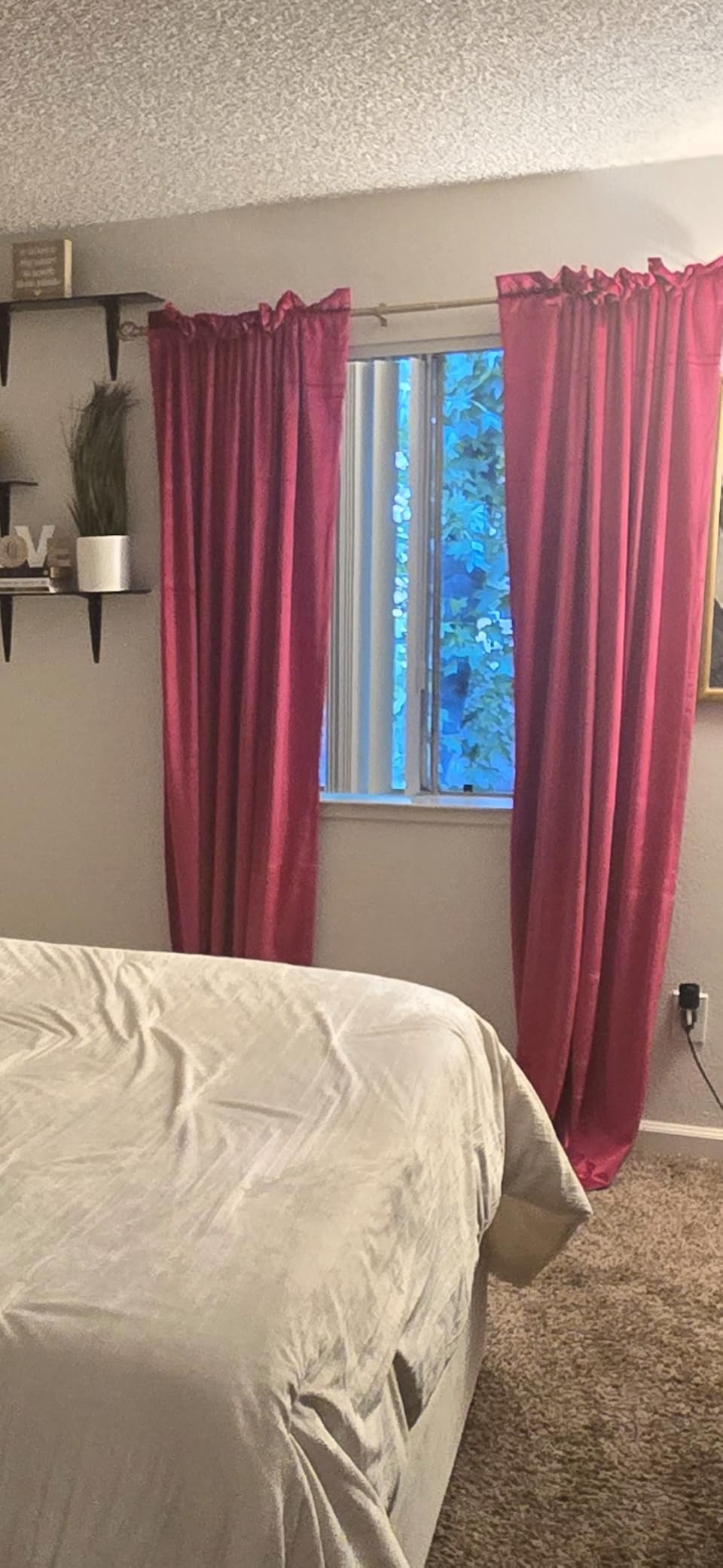 Ivory Velvet Curtains 84 inches for Living Room Luxury Room Darkening Curtain Cream White Elegant Bedroom Thermal Insulated Modern Heavy Thick Soft Soundproof Rod Pocket Window Drapes Set of 2 Panels customer photo 1