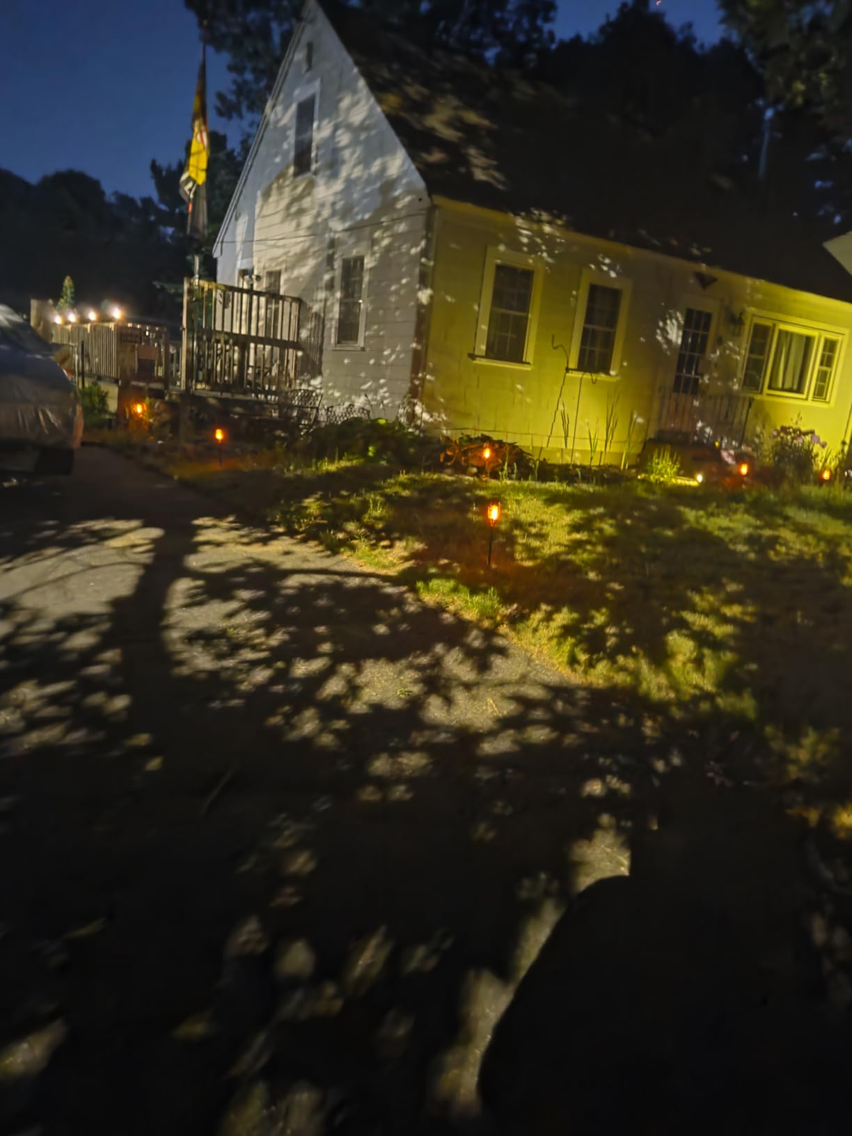 IkeeRuic Solar Torch Light with Flickering Flame for Halloween Decorations customer photo 2