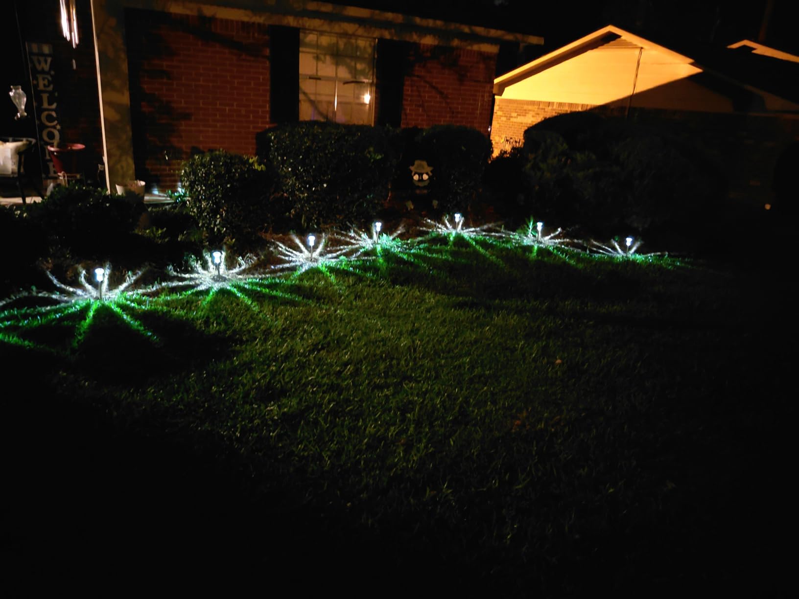 DenicMic Solar Lights Outdoor Waterproof 10 Pack Pathway Lights Cool White customer photo 2