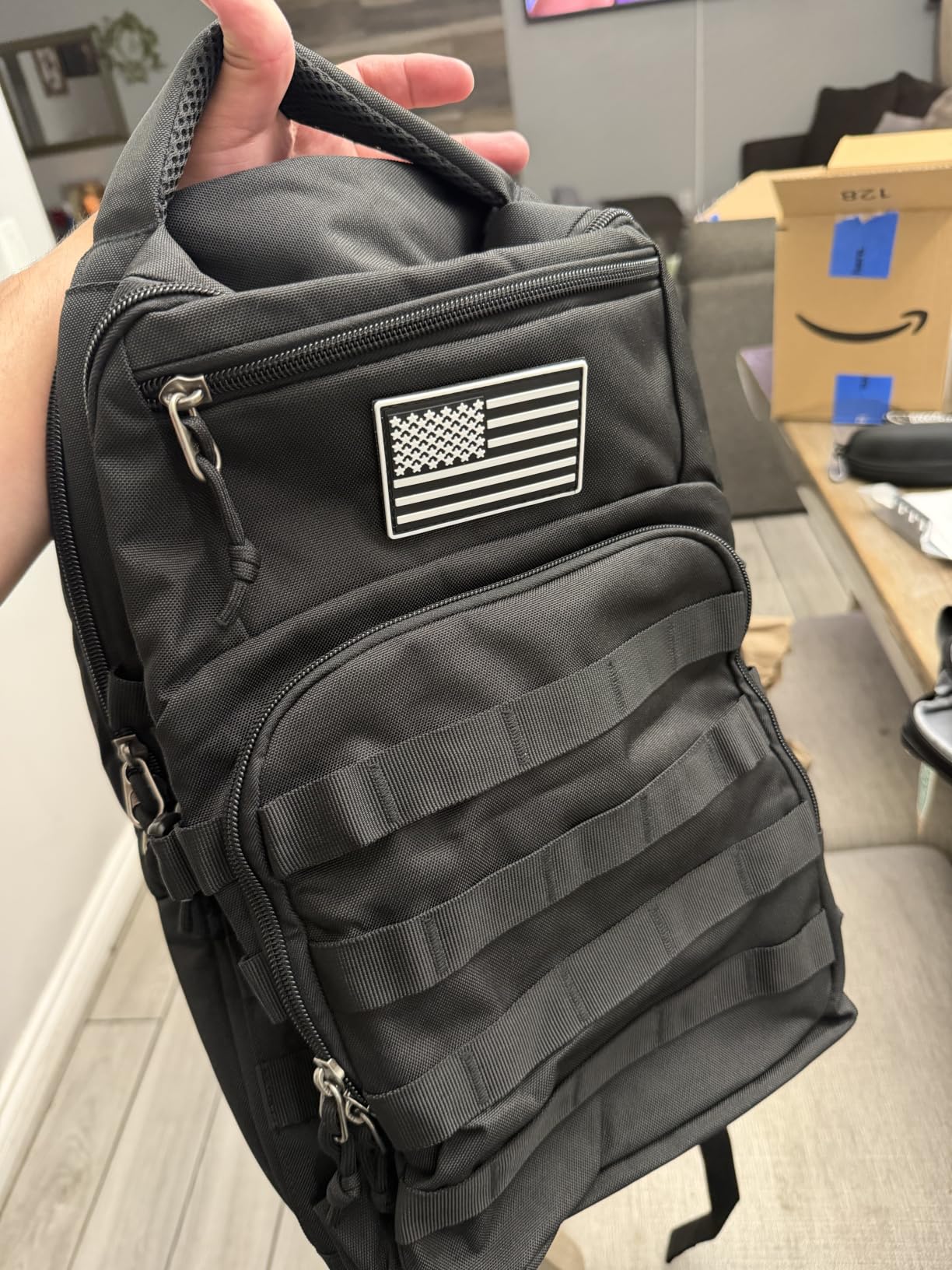Wotony Military tactical backpack, backpack for men black small tactical assault bag customer photo 2