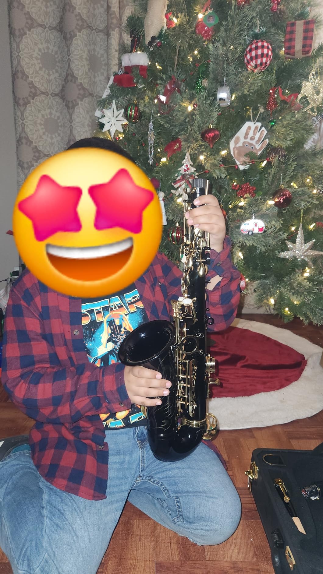 Ktaxon Alto Saxophone Drop E Brass Sax Full Kit for Student Beginner, Black customer photo 2