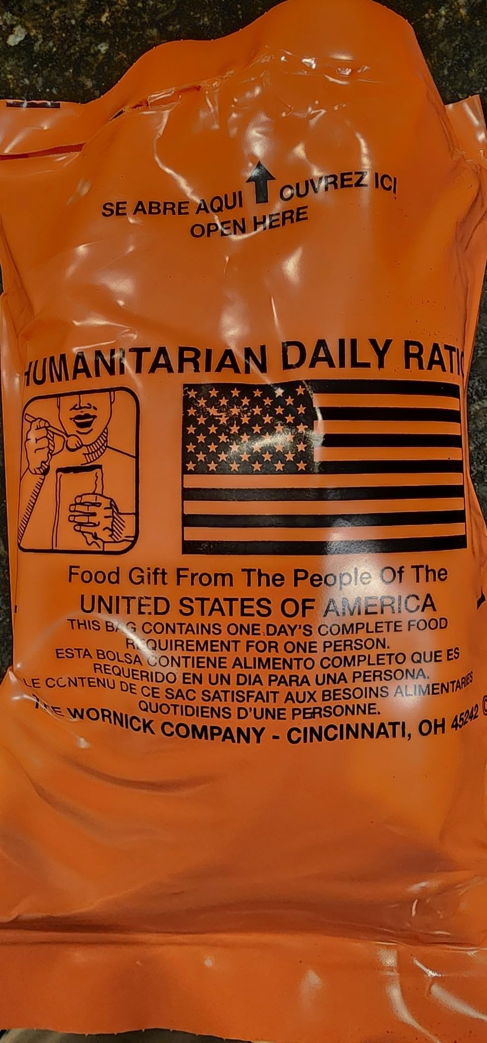 Humanitarian Daily Ration MRE Case, FEMA, 10-Pack, 1/2024 Inspection customer photo 2