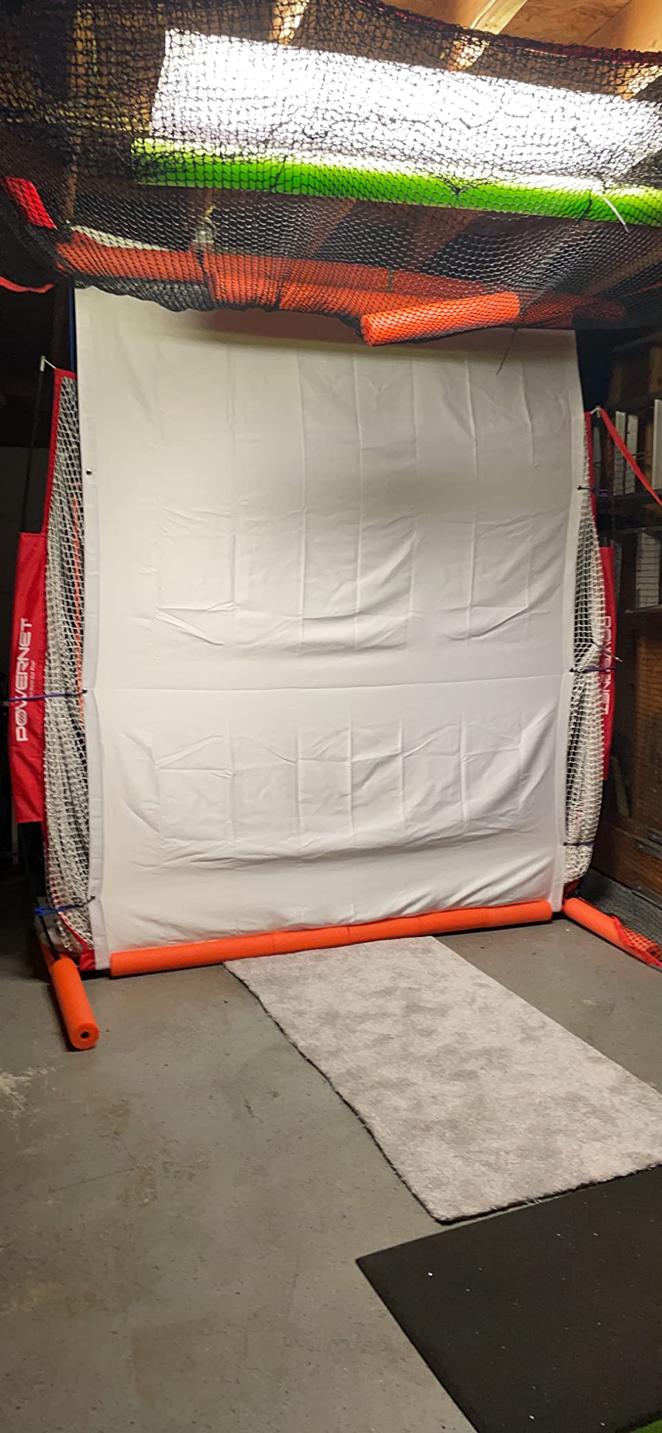 aikeec Golf Simulator Impact Screen: 7mm Thickened Golf Impact Screen for Indoor/Home/Garage Training - Ultra Clear 10ft Impact Screen with 32 pcs Grommets Holes, 5 Size Options customer photo 1