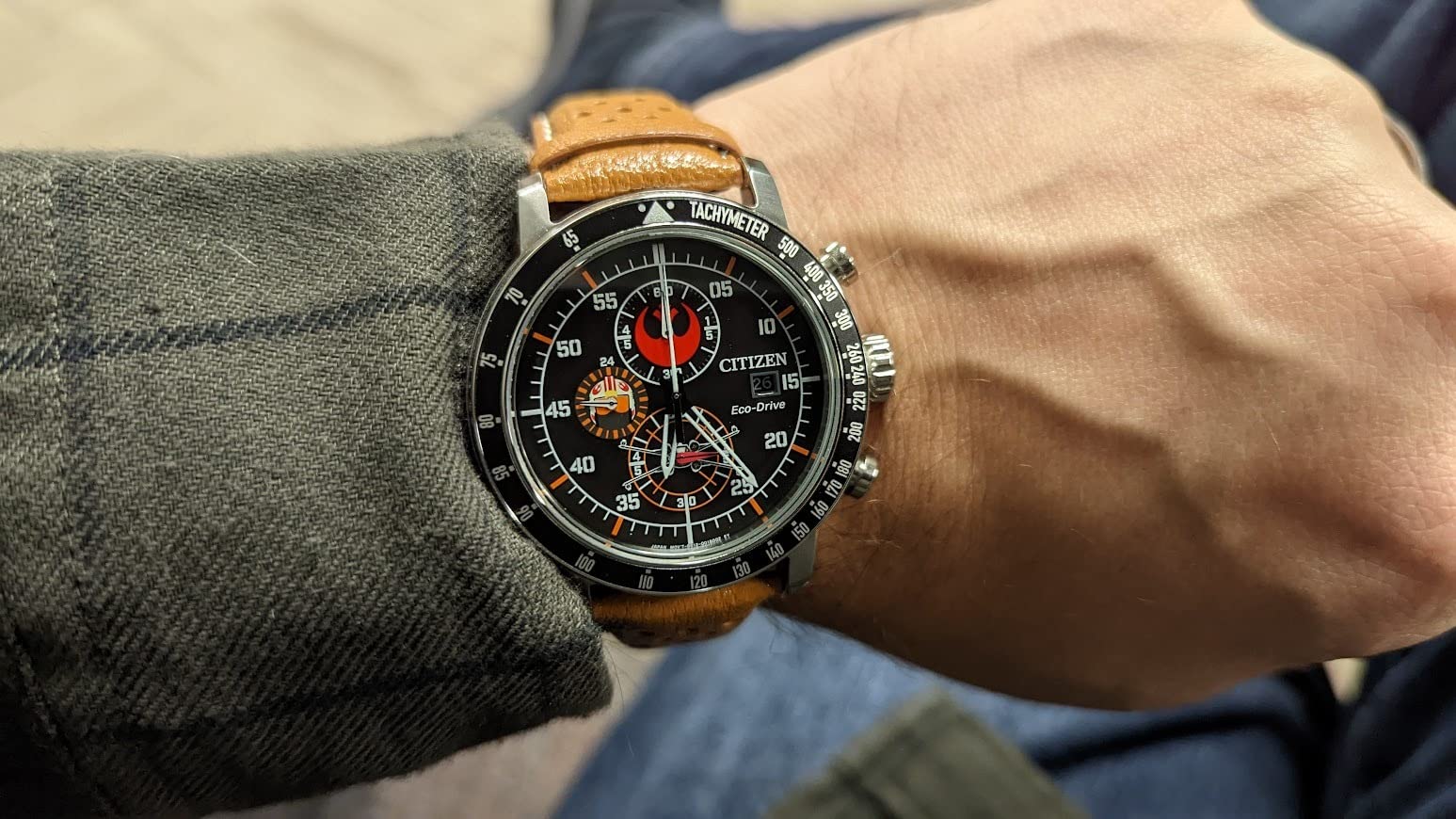 CITIZEN Men's Eco-Drive Rebel Pilot 44mm Stainless Steel CA0761-06W customer photo 1