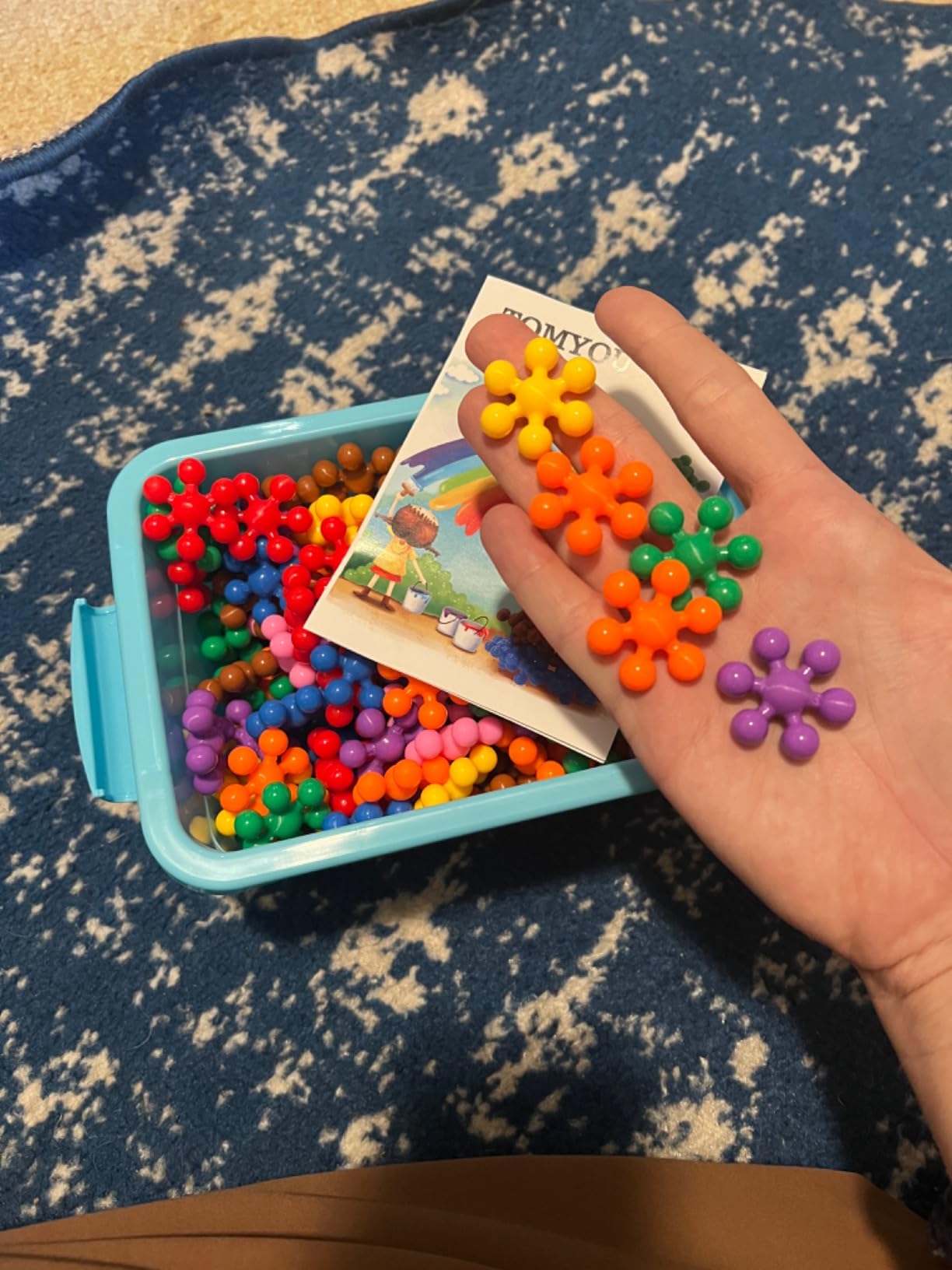 TOMYOU 200 Pieces Building Blocks Kids STEM Toys Educational Discs Sets Interlocking Solid Plastic for Preschool Boys and Girls Aged 3+, Safe Material Creativity customer photo 2