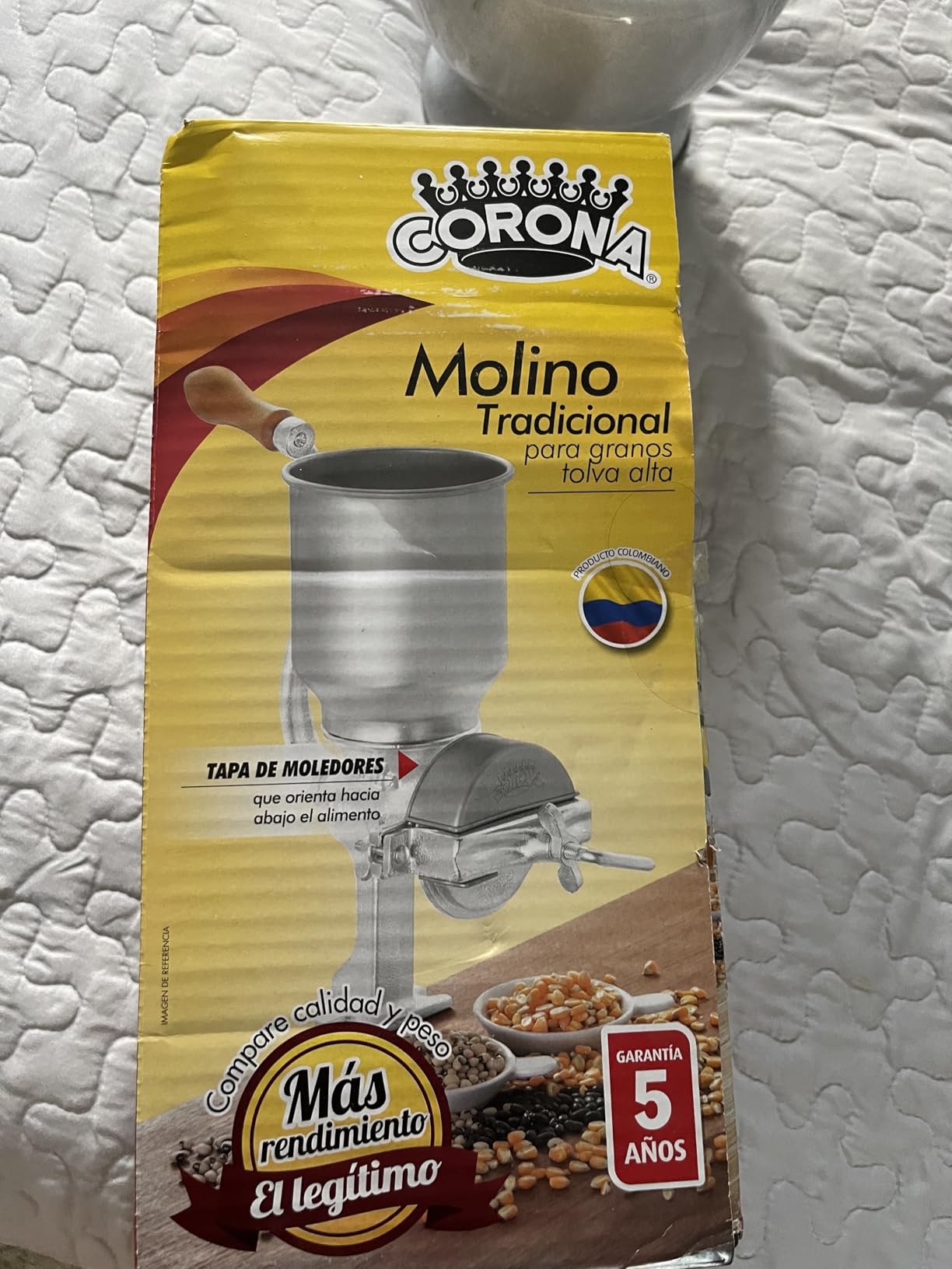 Corona Manual Grain Mill, Molino para Moler Maiz, Cast Iron Grinder customer photo 1