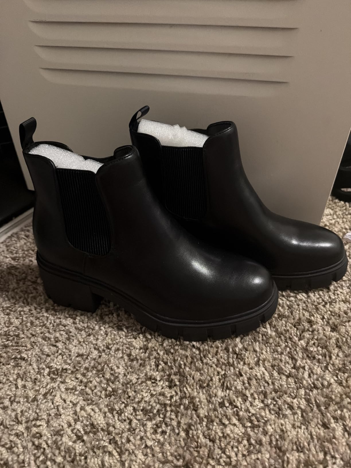 Athlefit Women's Slip on Chelsea Ankle Boots customer photo 2
