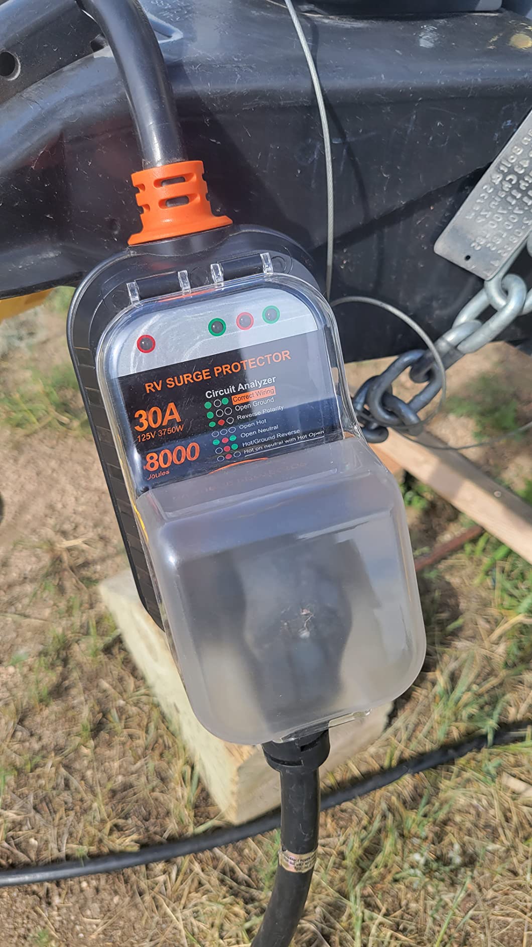 GEARGO RV Surge Protectors 30 Amp RV Circuit Analyzer, [𝟐𝟎𝟐𝟔 𝐍𝐞𝐰 𝐔𝐩𝐠𝐫𝐚𝐝𝐞𝐝 & 𝐆𝐞𝐧𝟐] Full Protection, RV Adapter Plug for Camper(Orange) customer photo 2