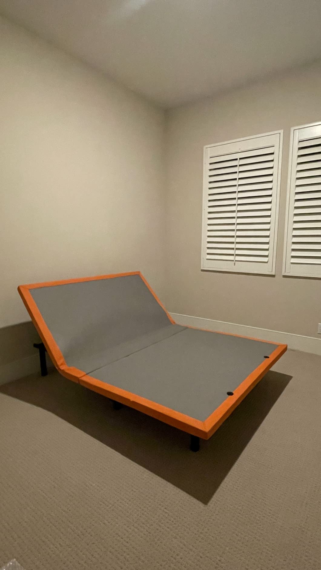 ESHINE Adjustable Bed Frame Split King - Electric Base with Massage, Wireless Remote, Foot&Head Incline, Zero Gravity, Dual USB Ports, Under Bed Light, Split King (2 Twin XL), 3100 Series customer photo 2