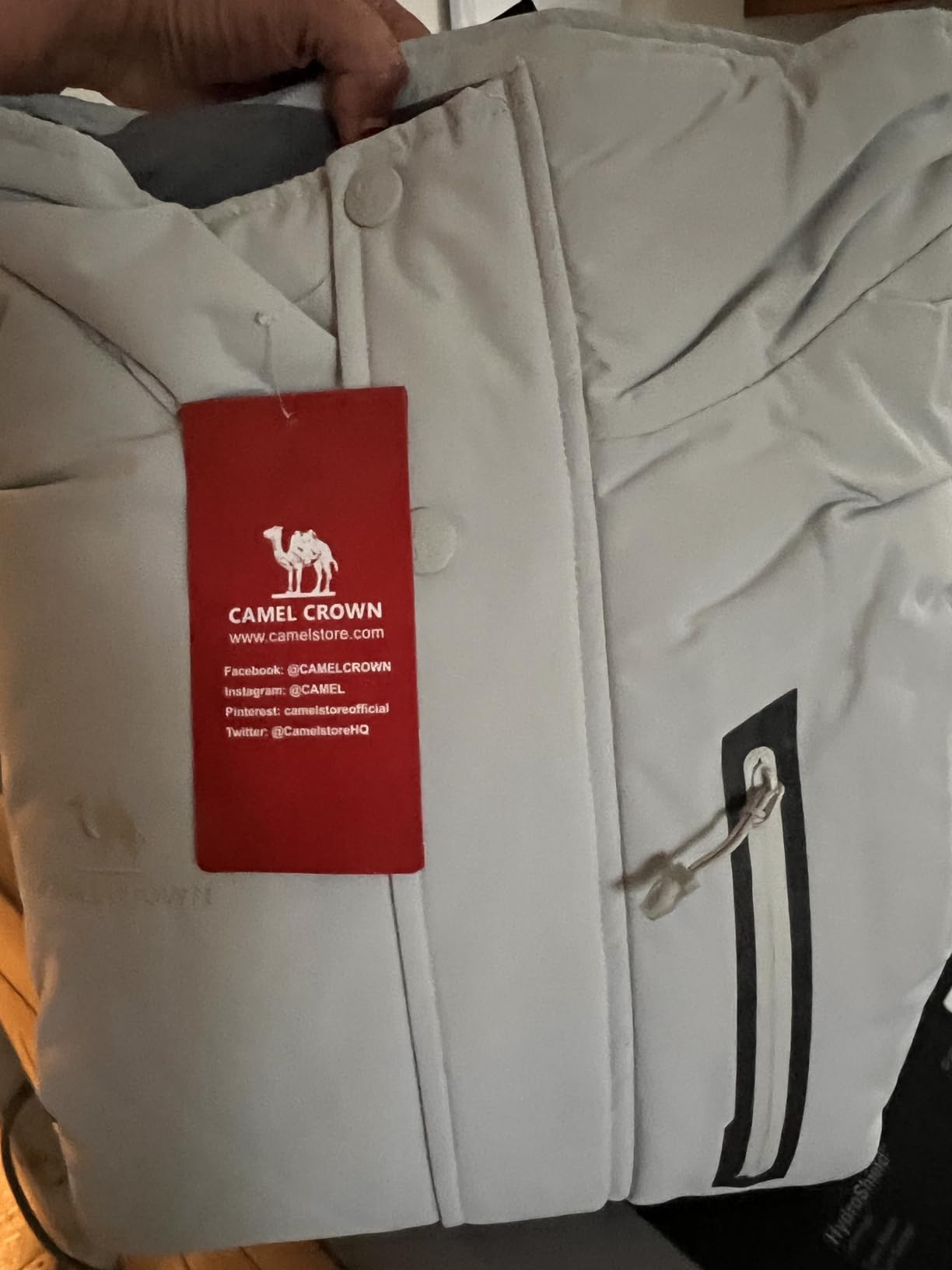 CAMEL CROWN Men's Mountain Snow Waterproof Ski Jacket Detachable Hood Windproof Fleece Parka Rain Jacket Winter Coat customer photo 2