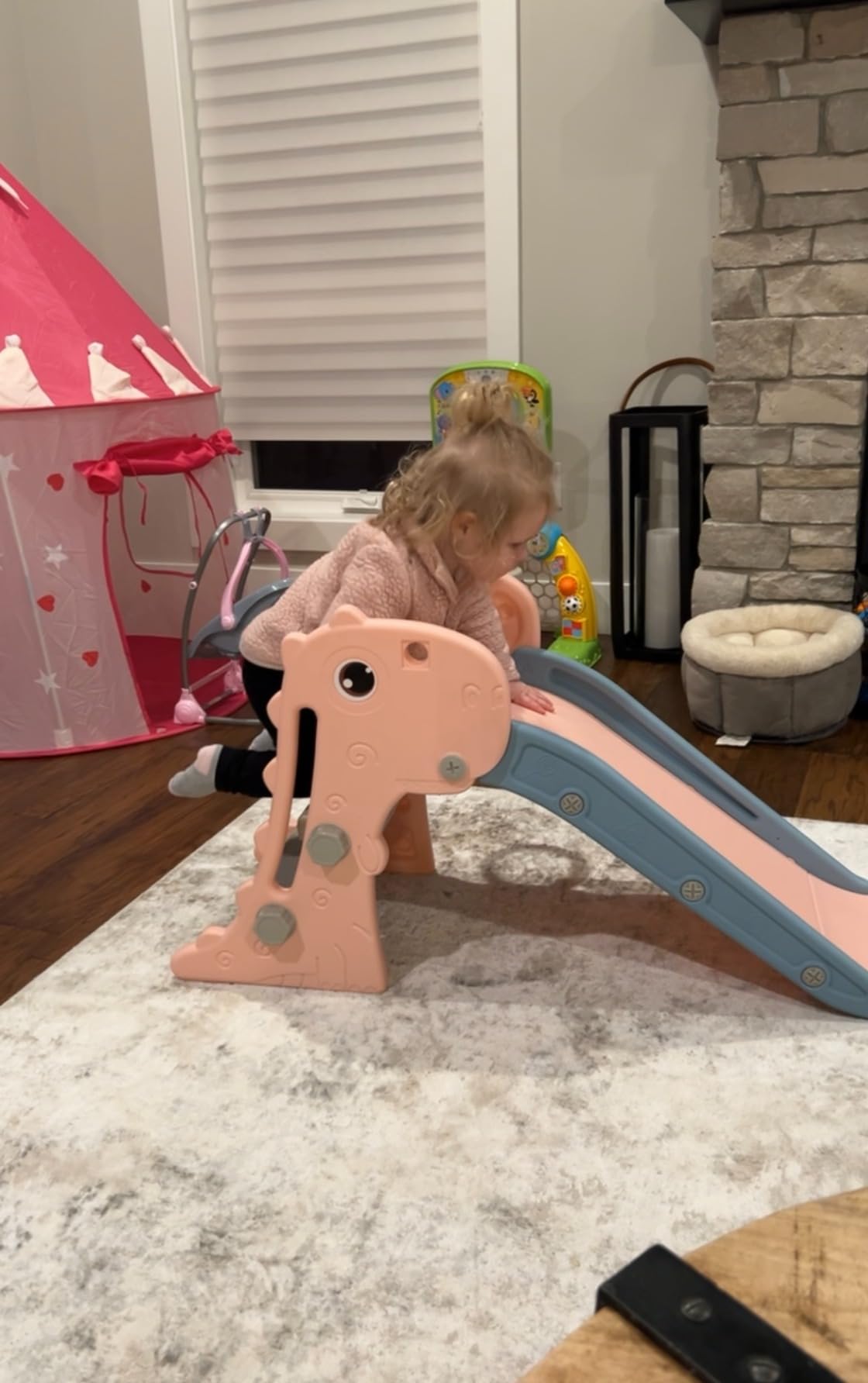 Nyeekoy 3 in 1 Toddler Slide Indoor & Outdoor Playground customer photo 1