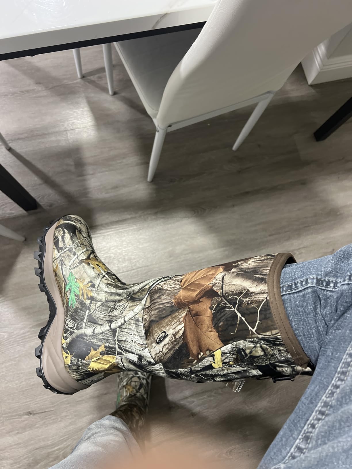 Obcursco Hunting Boots for Men, Waterproof Insulated 6mm Neoprene Rubber Boots for Hunting and Outdoor Activities (Camo) customer photo 1