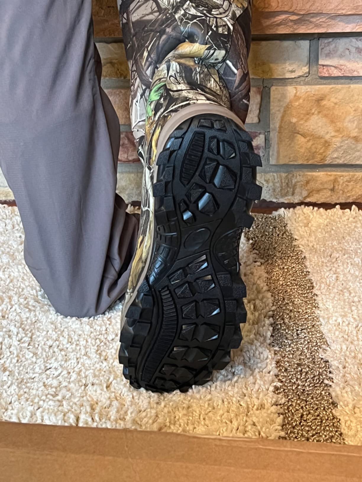 Obcursco Hunting Boots for Men, Waterproof Insulated 6mm Neoprene Rubber Boots for Hunting and Outdoor Activities (Camo) customer photo 2