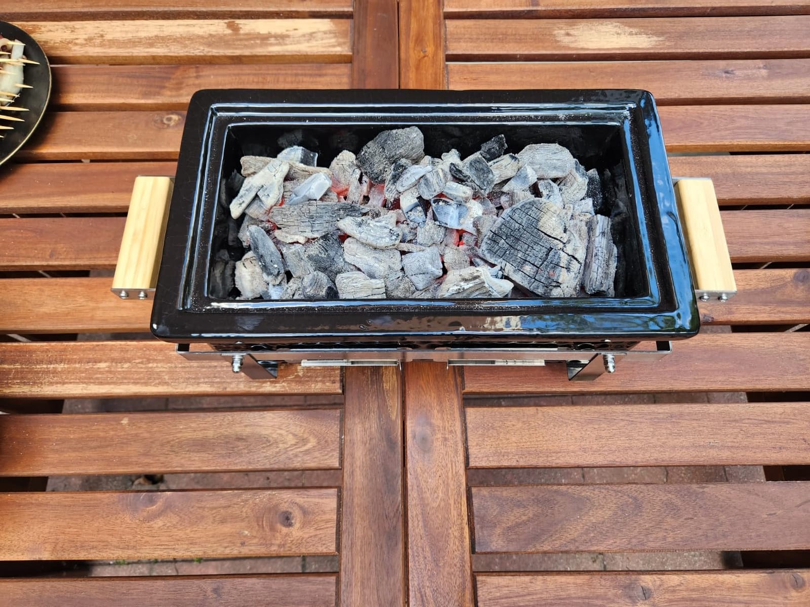 ONLYFIRE GRILLS Charcoal BBQ Hibachi Grill with Grid Lifter, GS306 customer photo 1
