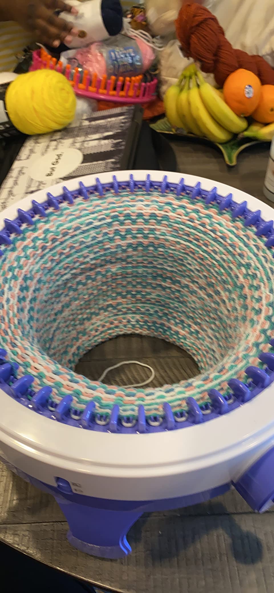 Knitting Machine,SENTRO 48 Needles Knitting Machines with Row Counter, Smart Weaving Round Loom,Double Knit Loom Machine Kit,DIY Knit Scarf Hat Sock customer photo 1