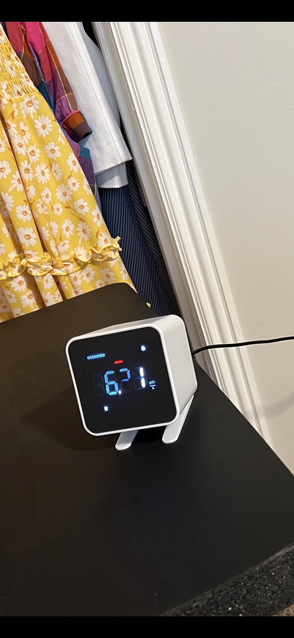 Ecosense Digital Radon Detector for Home, Plug-in, Display, EB100 customer photo 2