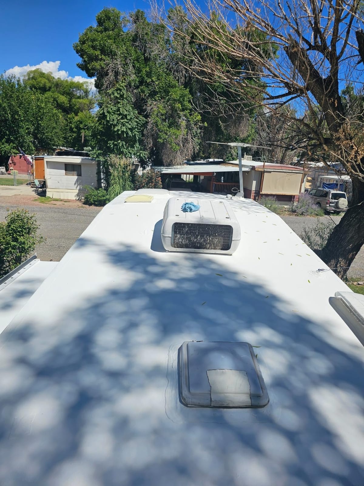 Gardner-Gibson Sta-Kool 15-Year Turbo-Dri Elastomeric Roof Coating, White, 5 Gal., Flexible White Acrylic Roof Coating, Reflective Finish Keeps Cool, Great for RV customer photo 1