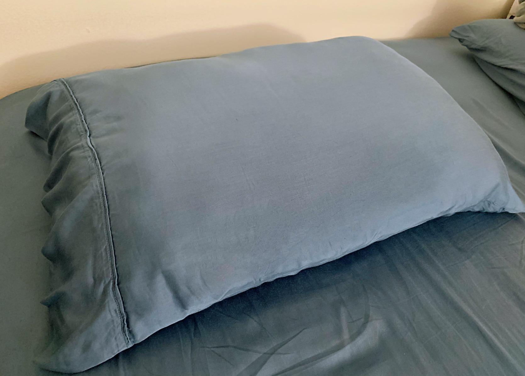 GOKOTTA Pillow Cases Queen Size Set of 2, Cooling Pillowcases for Hot Sleepers, 100% Rayon Derived from Bamboo Envelope Soft Pillowcases (Green) customer photo 2