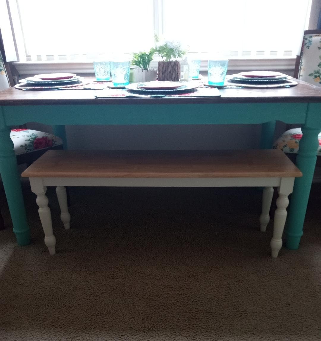 Boraam Windsor Backless Dining Bench - Equistian Green customer photo 2