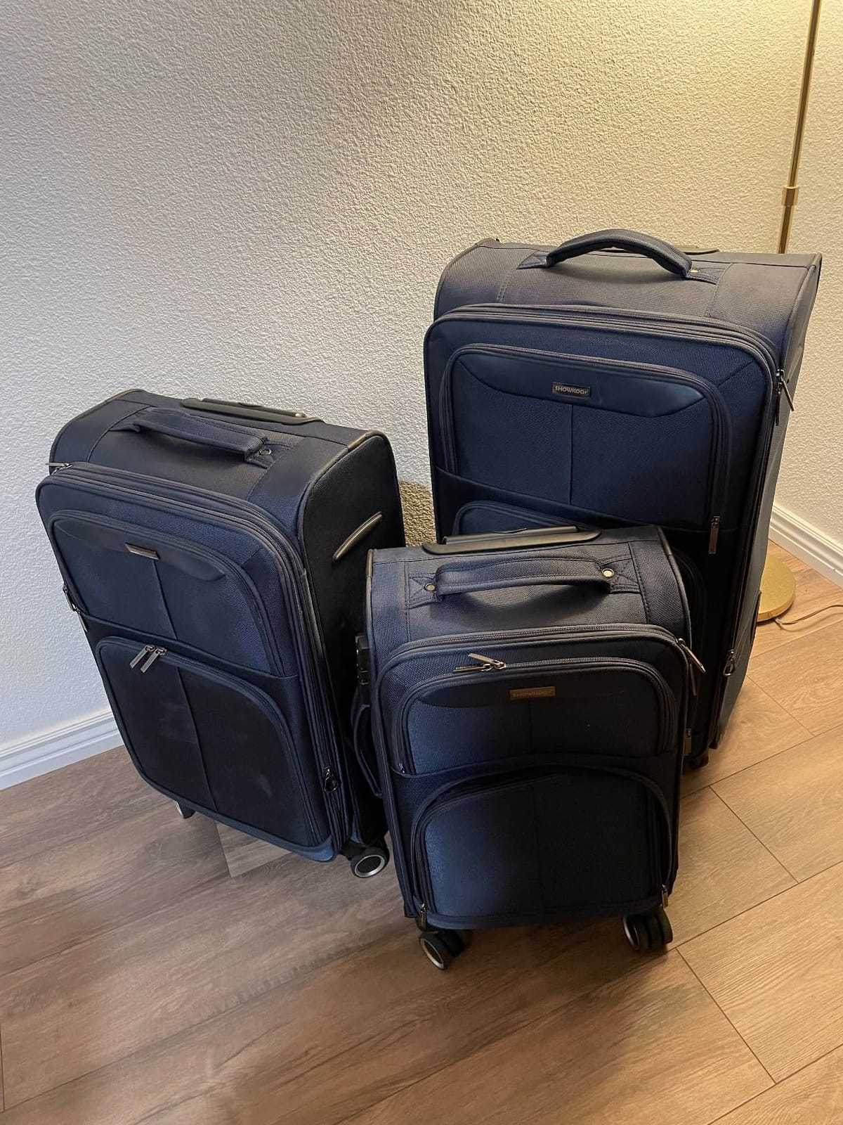 SHOWKOO Luggage Sets 3 Piece Softside Expandable Durable Suitcase Sets customer photo 1