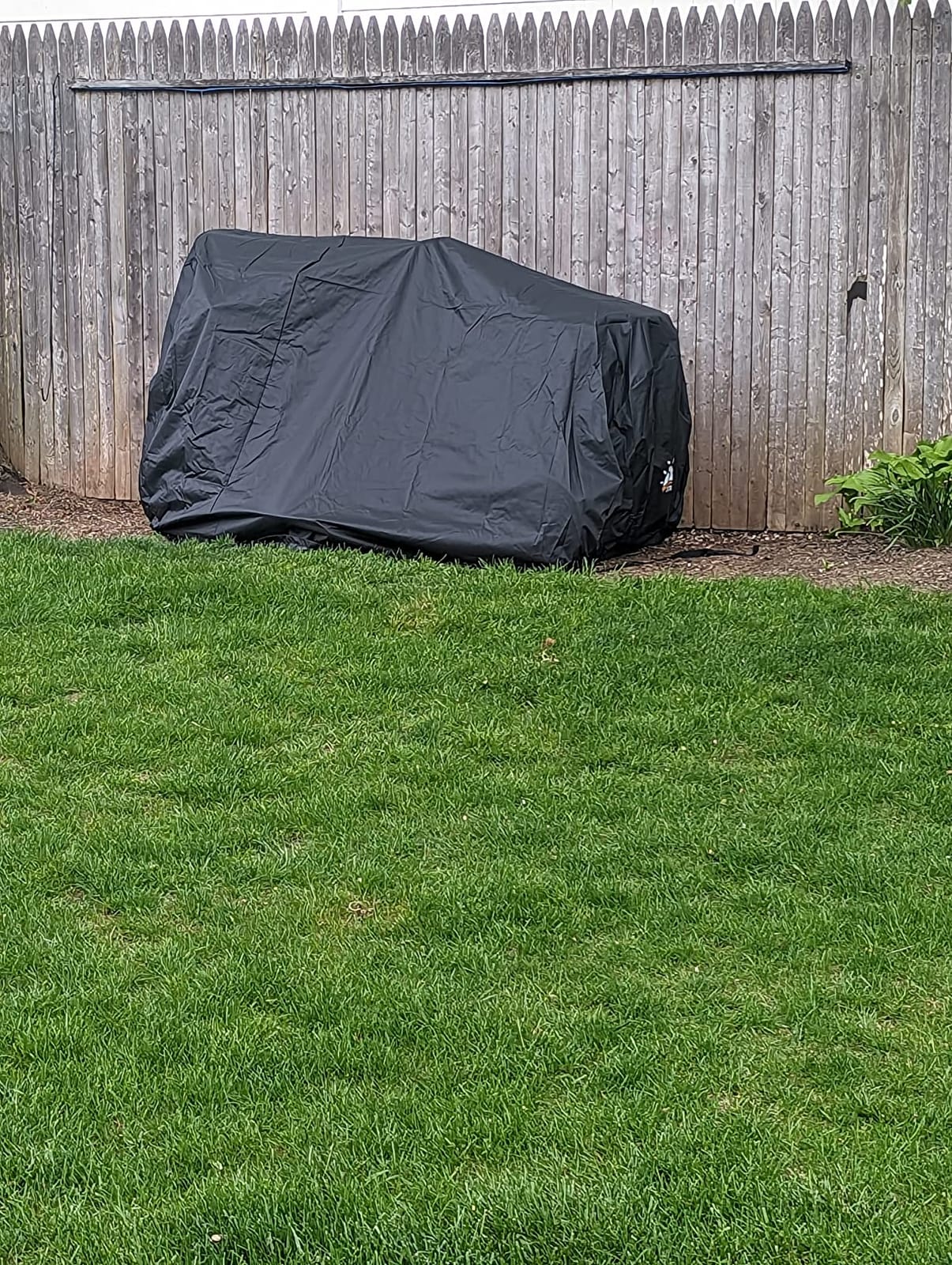 Zettum Riding Lawn Mower Cover - Lawn Tractor Covers Waterproof & Heavy Duty, 600D Outdoor Mower Cover Universal fit with Storage Bag for John Deere, EGO, Toro, Craftsman, Husqvarna, Honda and More customer photo 2
