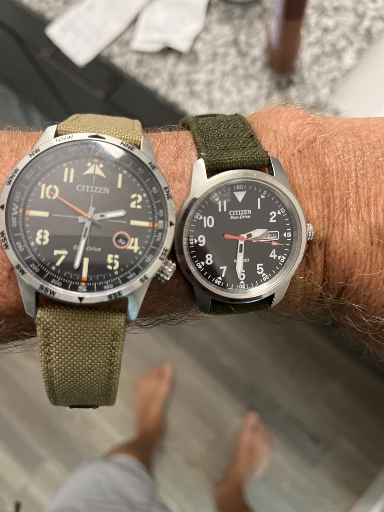 Citizen Men's Eco-Drive Weekender Avion Field Watch customer photo 2