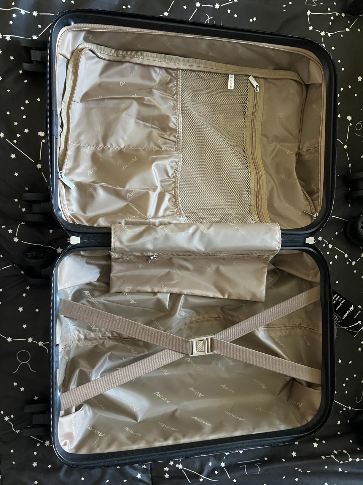 Luggage Sets 3 Piece(20/24/28)-Suitcase Set- Luggage with Wheels-PC + ABS Durable Lightweight Rotating hardshell suitcase 5PCS(Yellow) customer photo 1