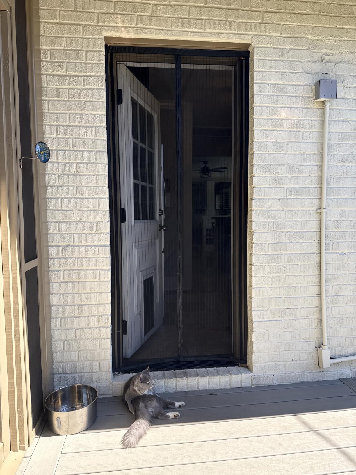 Magnetic Screen Door, Keep Bugs Out, Pet & Kid Friendly，Works with Front Doors, Sliding Doors,Fit Door Size 30 x 80 Inches customer photo 1