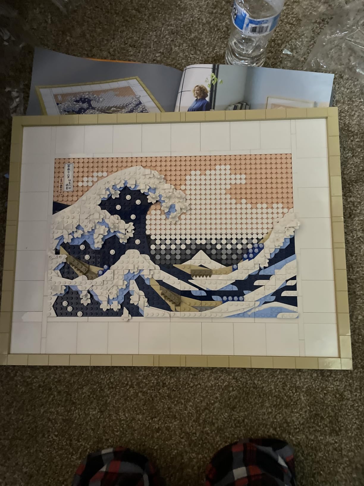 LEGO Art Hokusai The Great Wave Framed Japanese Wall Art Building Set - Unique Wall Decor for Home, Room, or Office - Fun Activity for Adults, Ages 18+ - Gift for Men and Women - 31208 customer photo 2